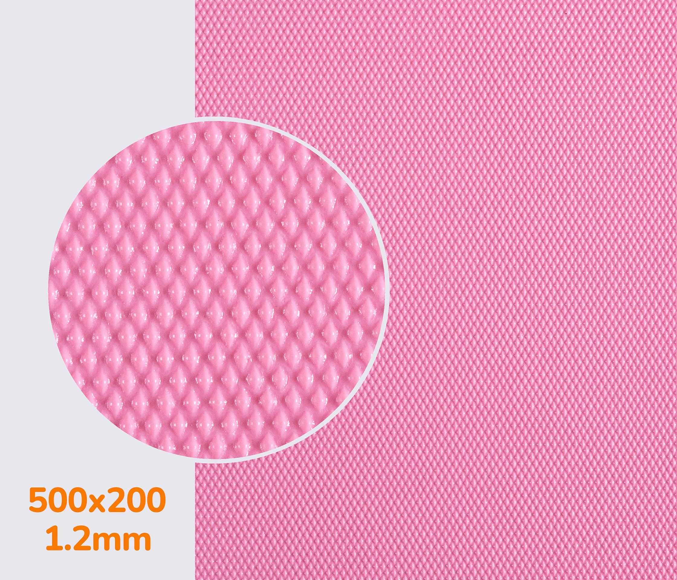 Поліуретан SELECT Mono на тканинній основі, р. 500*200*1,2 мм кол. рожевий 5246