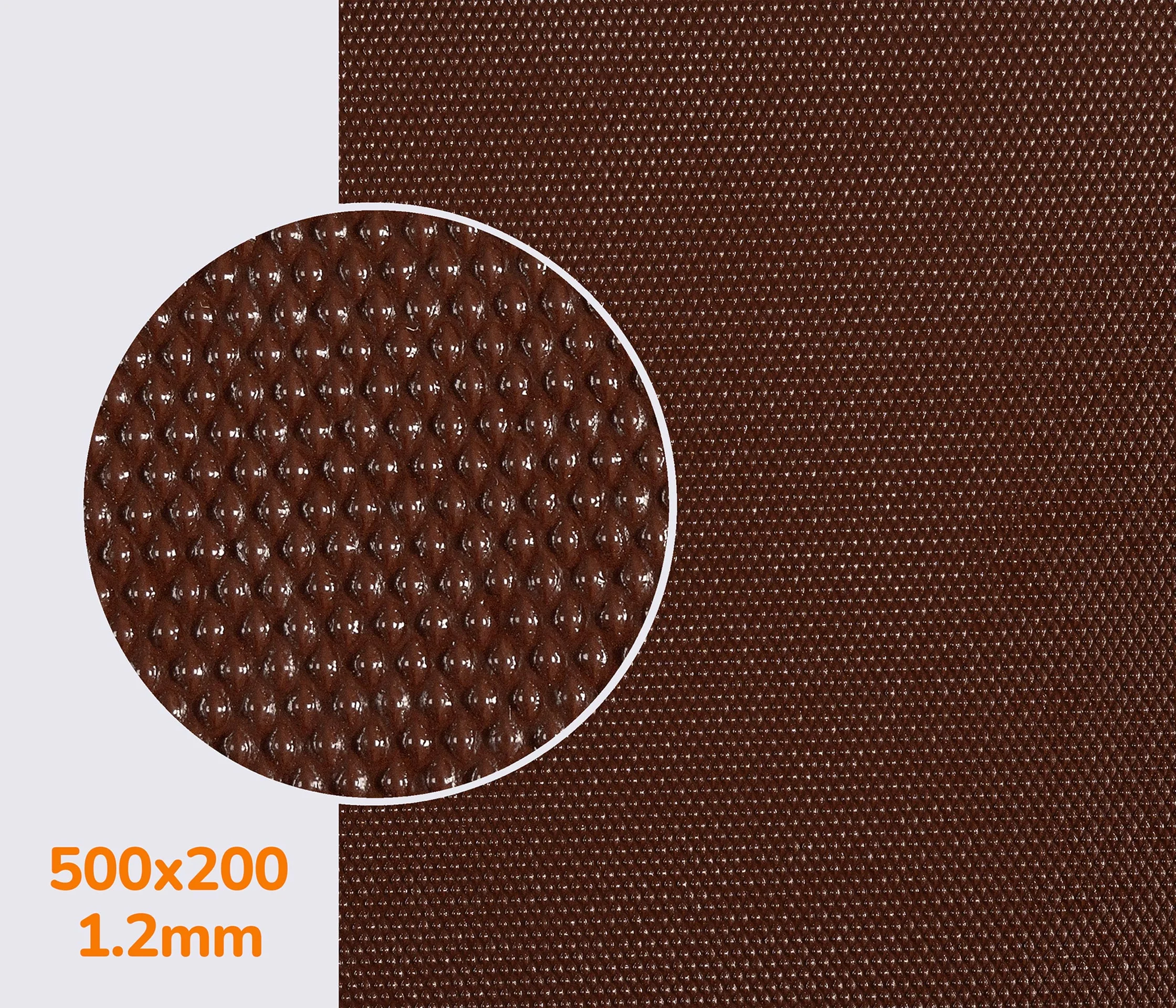 Полиуретан SELECT Mono на тканевой основе, р. 500*200*1,2 мм цв. коричневый 1281