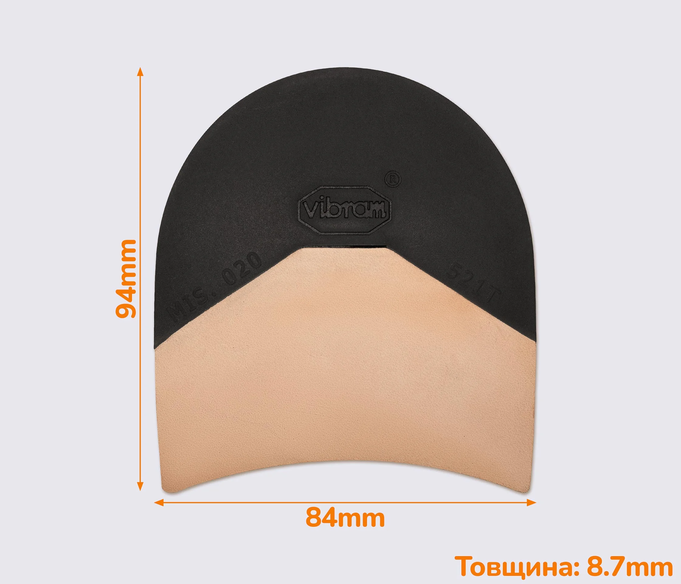 DIEGO (521T), р. 020, комбінована набійка Vibram
