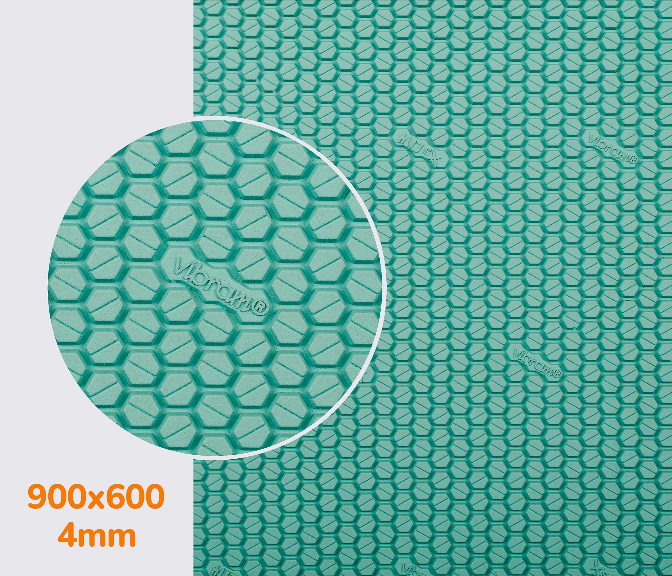 SAFE WALKING (7120), цв. light blue (34), т.4мм эластичная резина для подошв Vibram