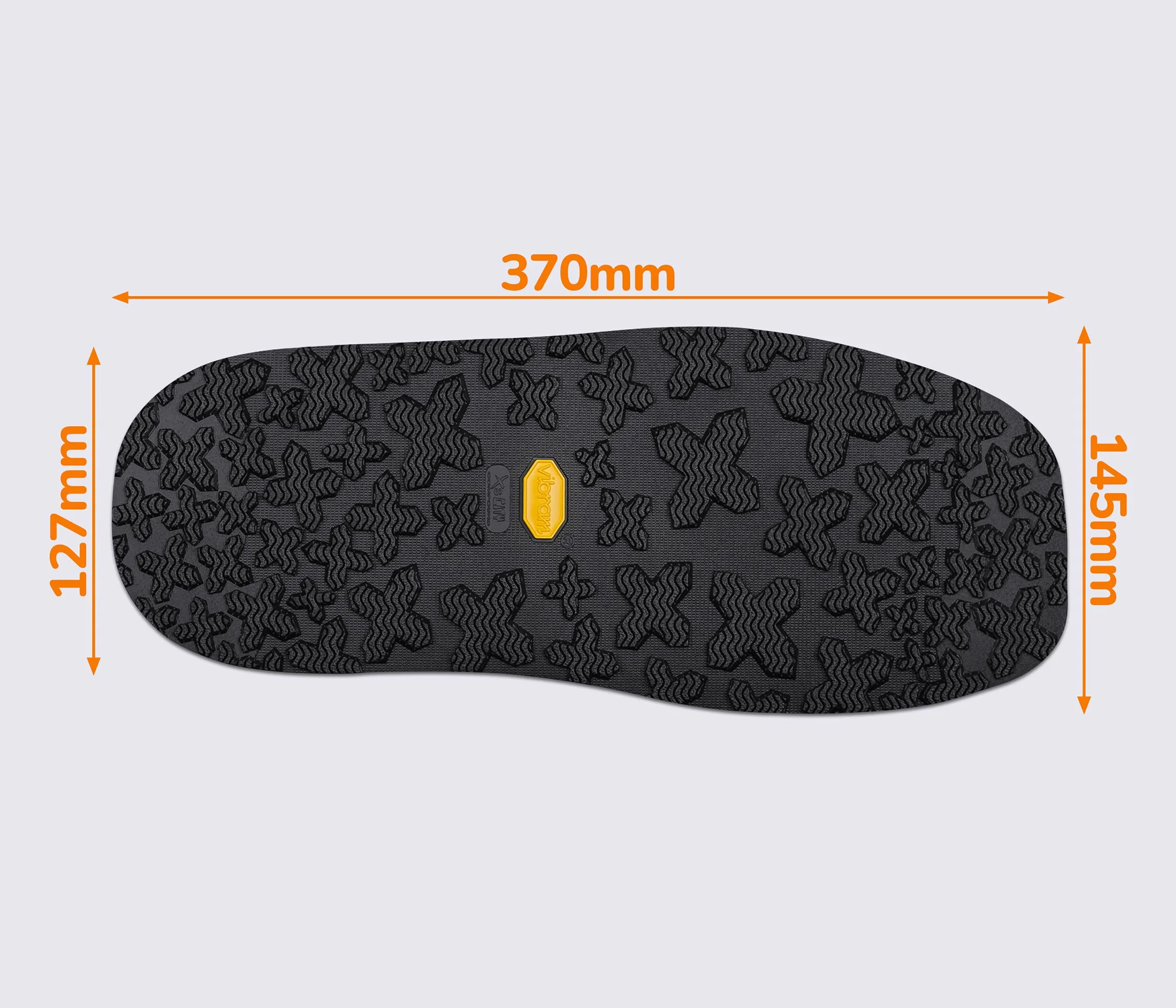 FRIEDRICH (1442), р.502, цв.черный (AA) след подошвы Vibram