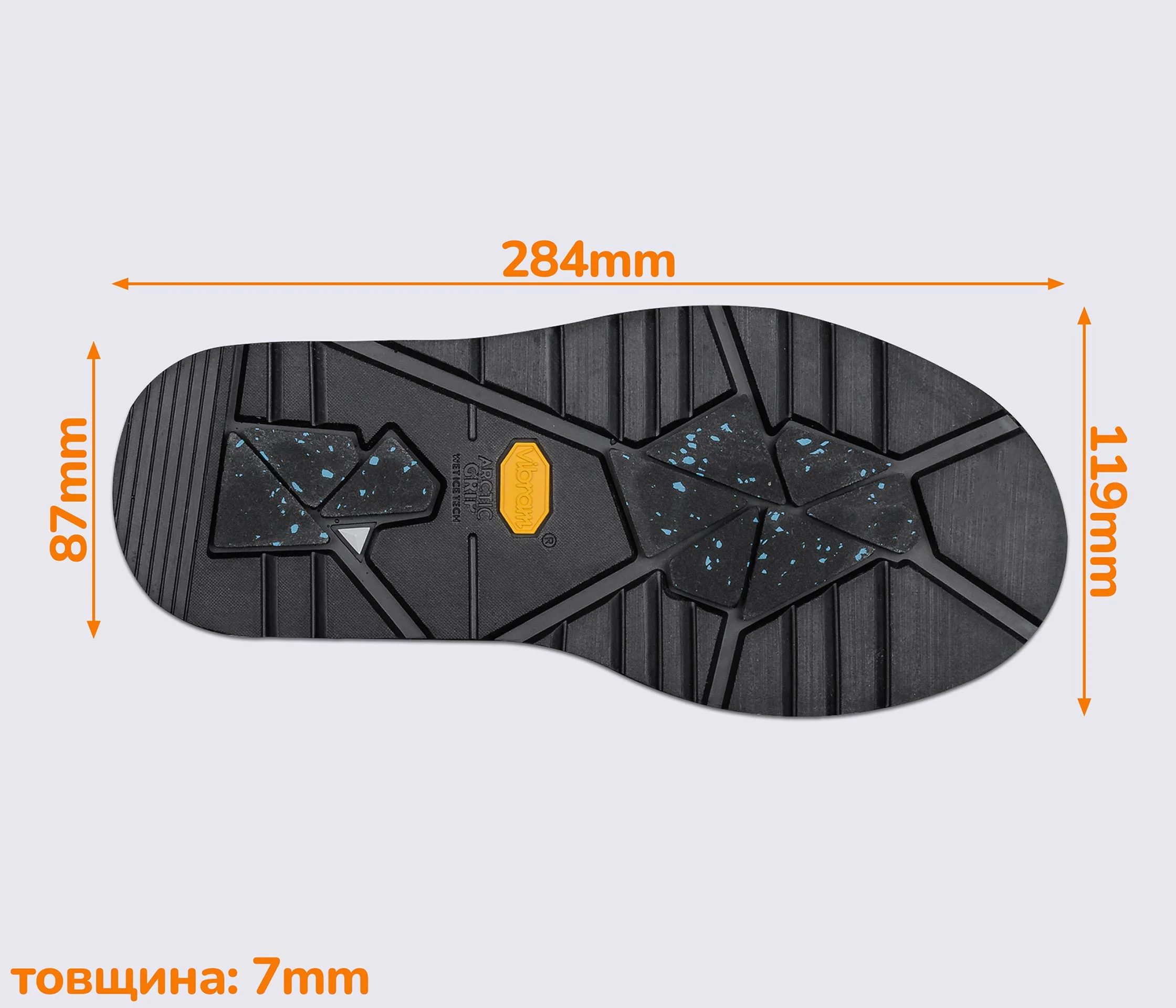 SHEARLING (008AG), цв. черный след подошвы Vibram