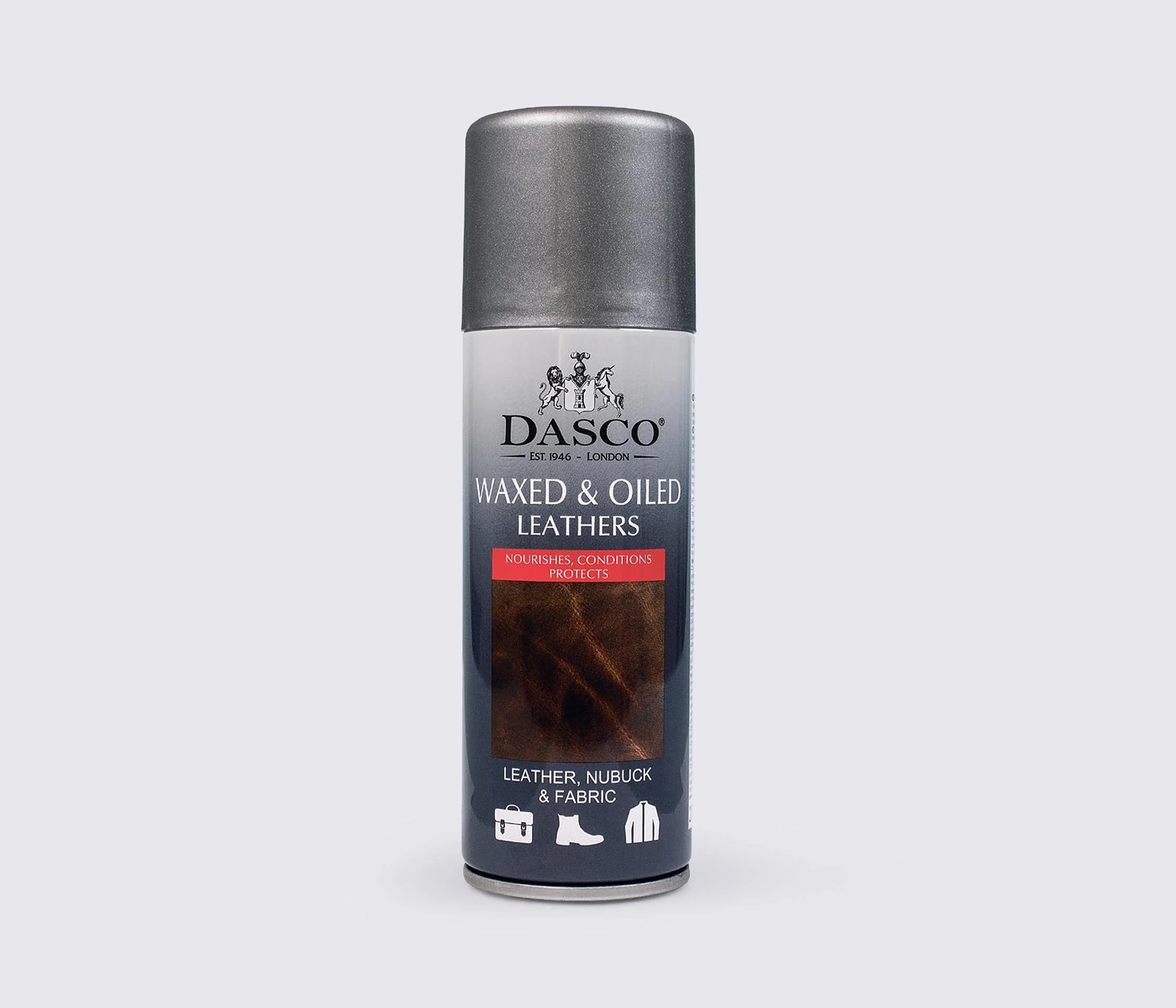 Восстанавливающий аэрозоль для обуви DASCO Waxed & Oiled Leathers, 200 мл, цв. нейтральный