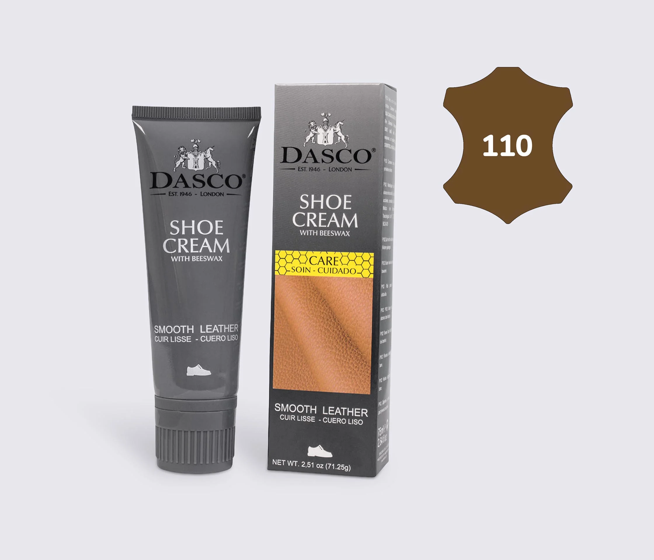 Крем-краска для обуви DASCO Leather Cream, 75 мл