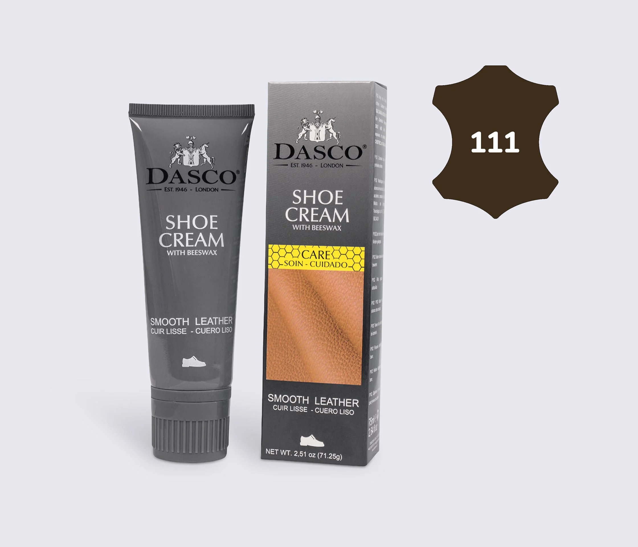 Крем-краска для обуви DASCO Leather Cream, 75 мл