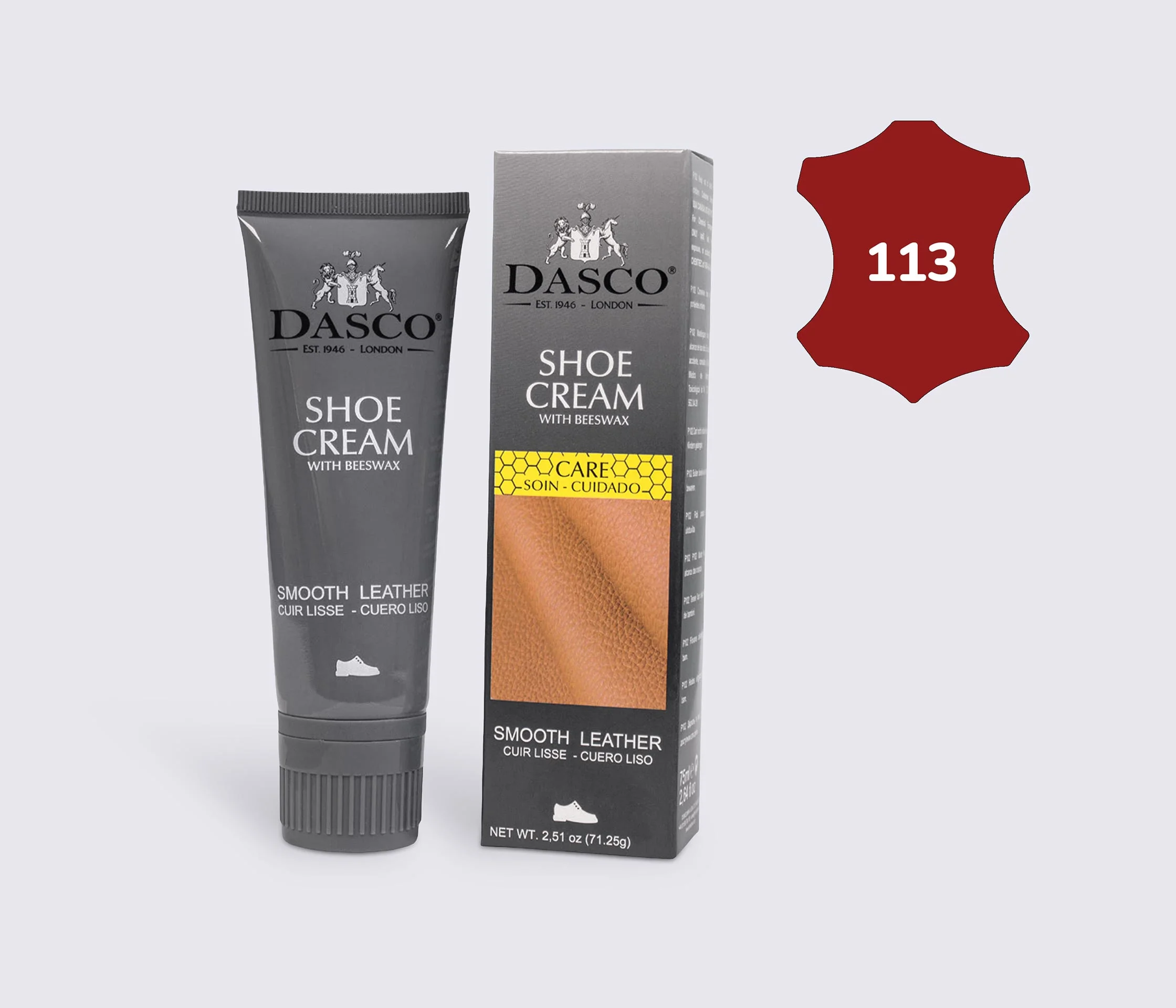 Крем-краска для обуви DASCO Leather Cream, 75 мл