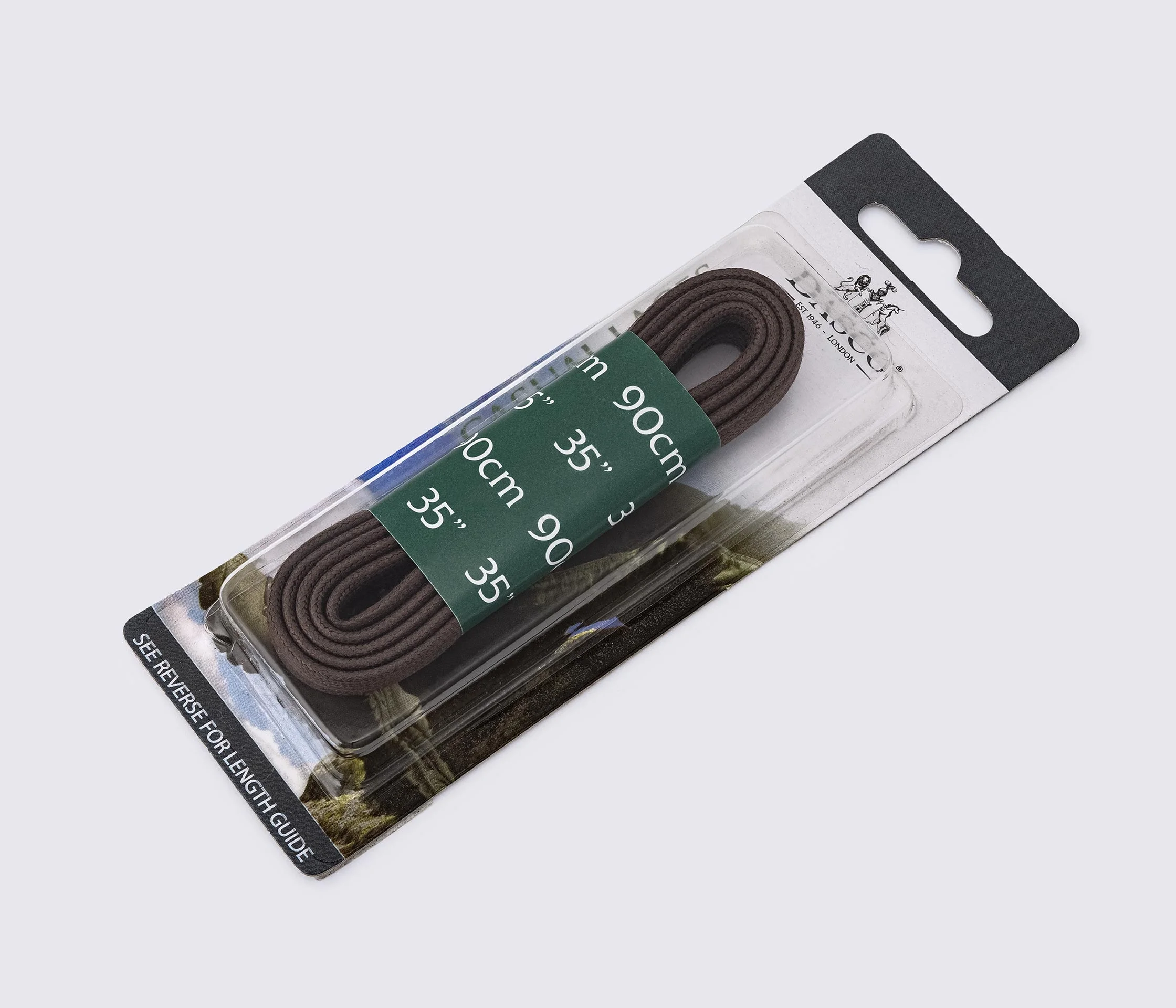 Шнурки плоские вощенные 90 см, DASCO Flat Waxed Thin Laces А7221