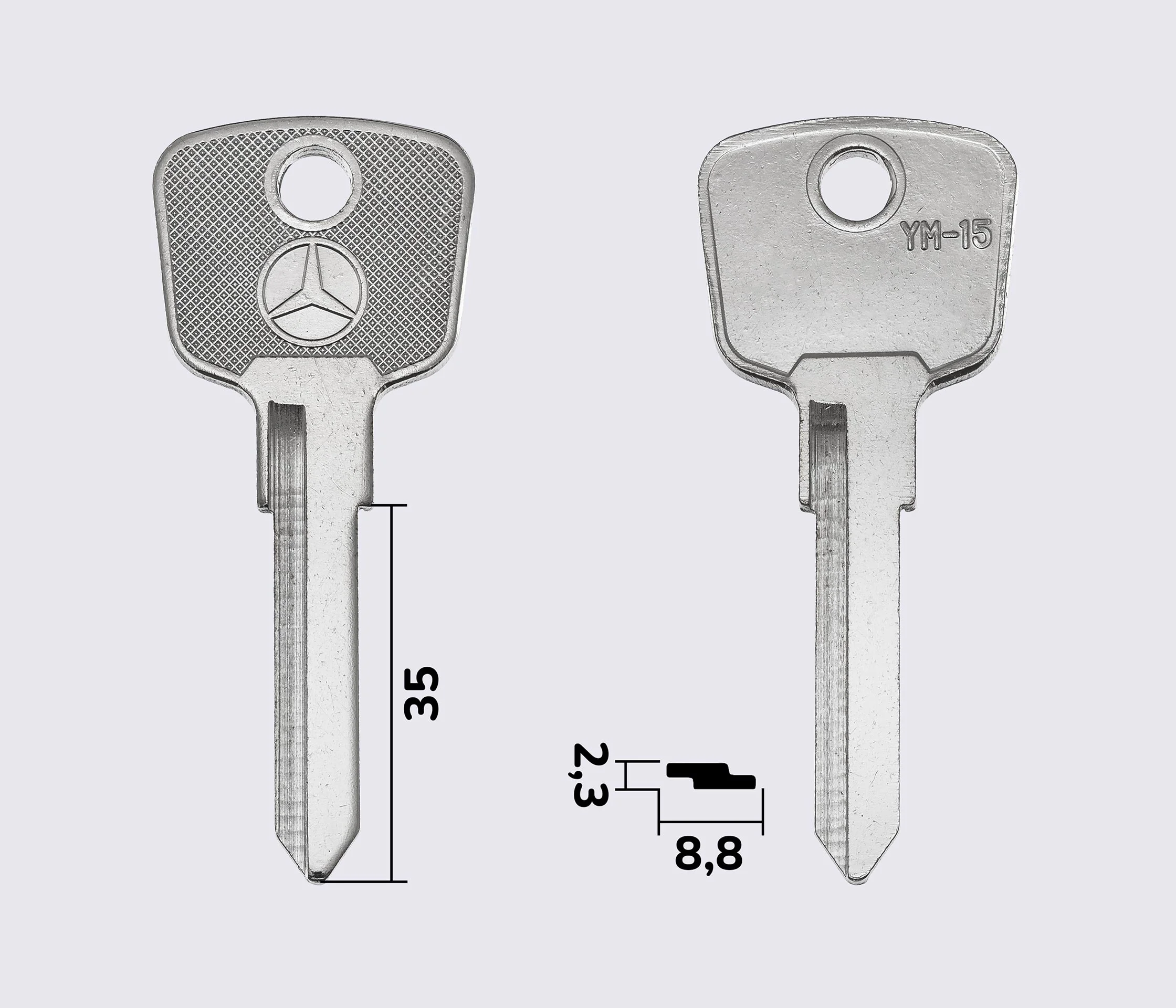 Заготовка ключа MERCEDES YM15