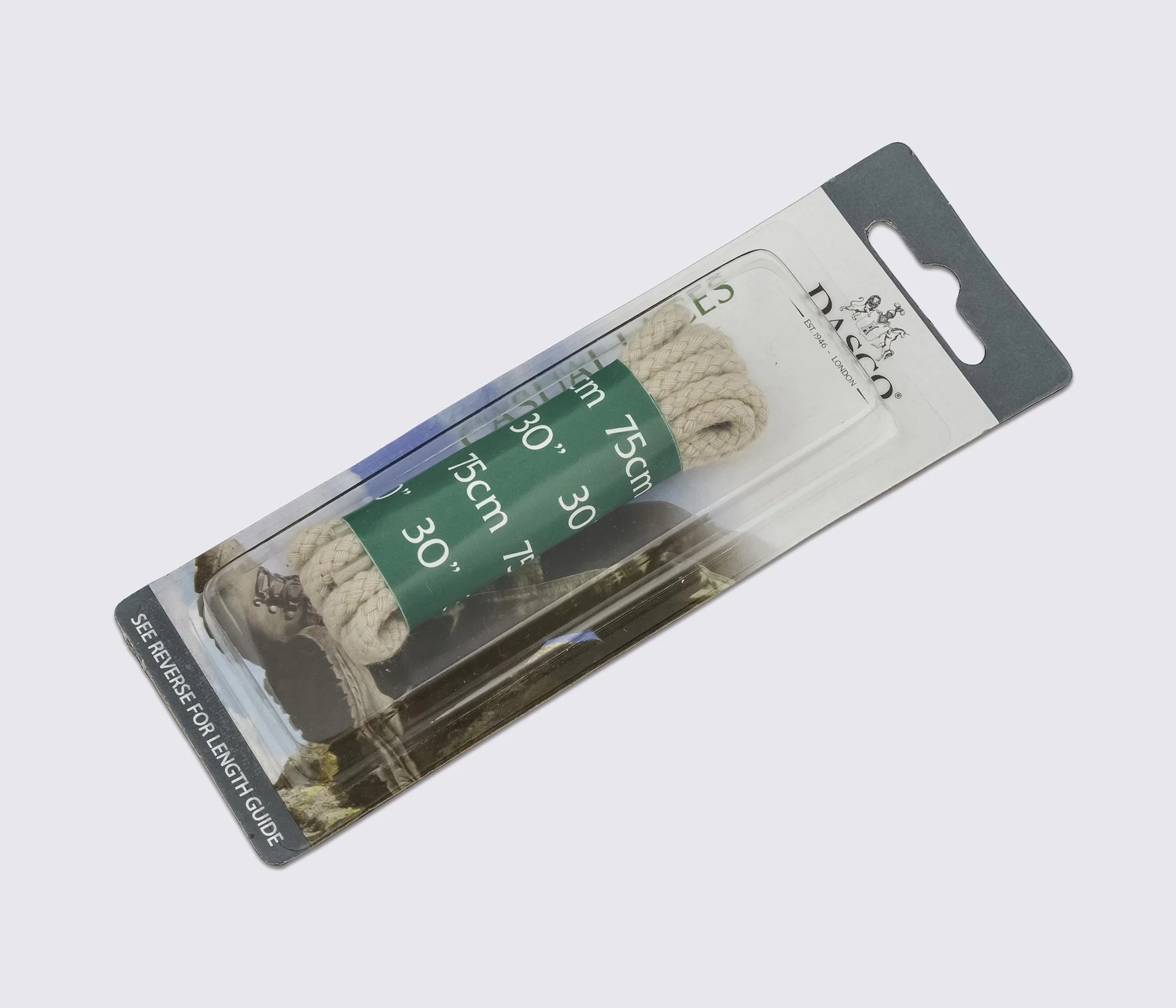 Шнурки круглые тонкие 75 см, DASCO Cord Thick Laces А7239