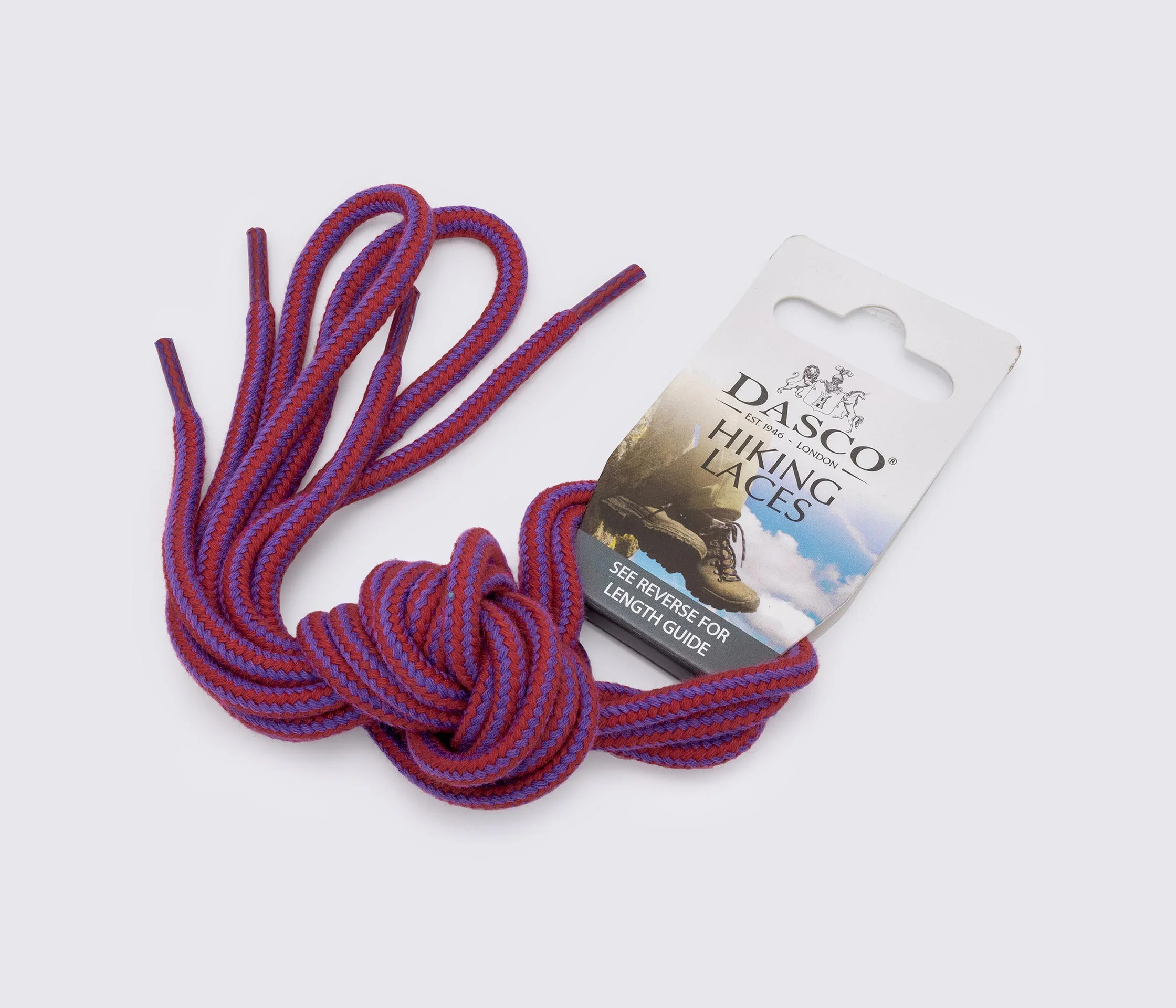 Шнурки круглые тонкие 140 см, DASCO Round Thick Hiking Laces А7243
