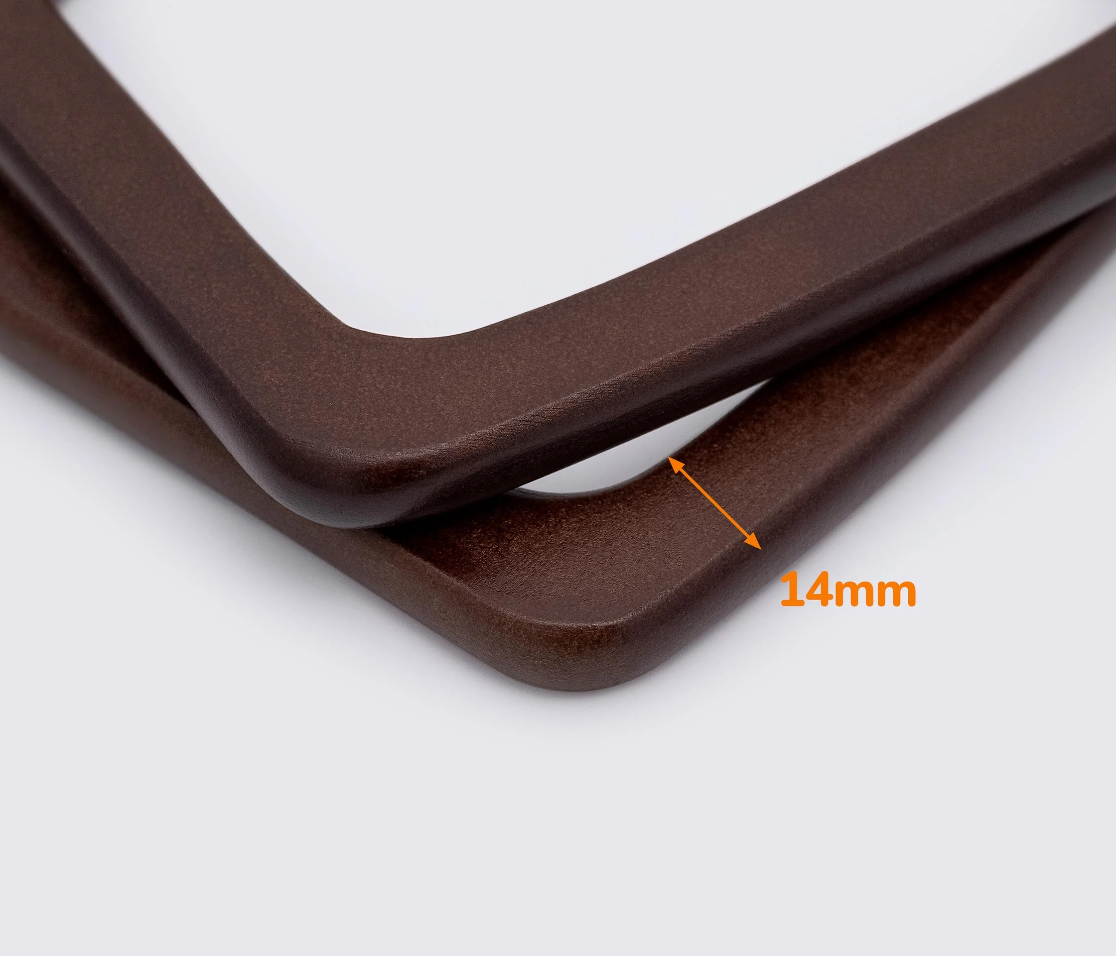 Дерев'яні ручки для сумки 12.8*12cm кол. коричневий (GG-213)