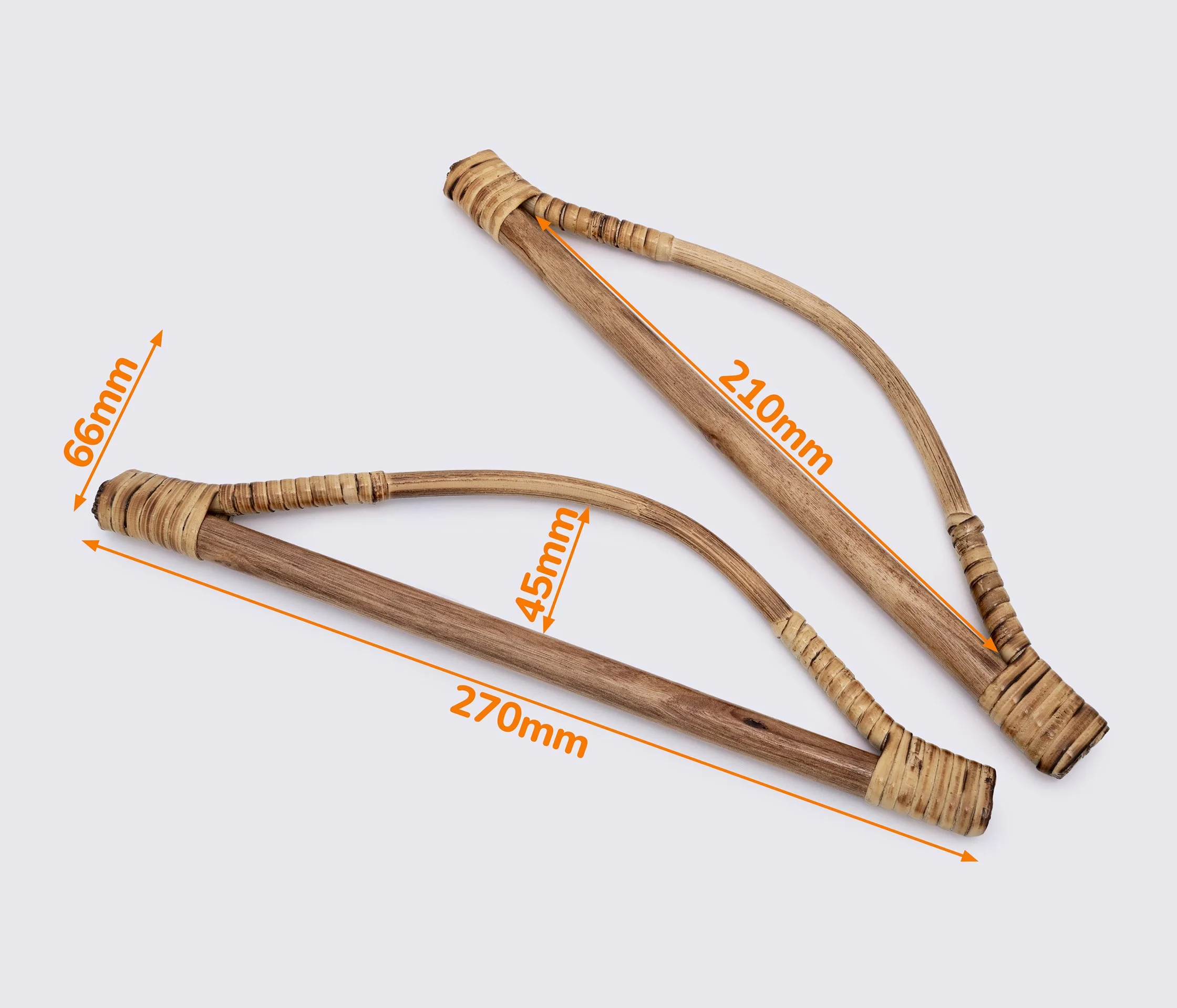 Деревянные ручки для сумки из ротанга (GG-244)