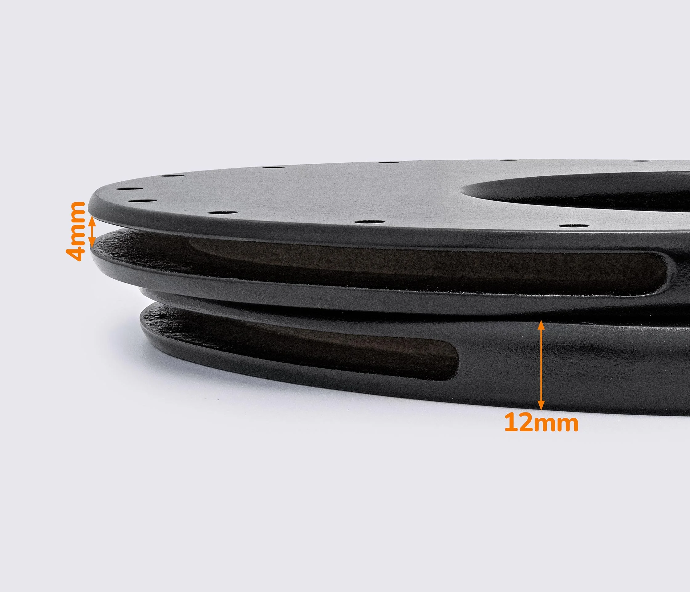Дерев'яні ручки для сумки 17.5*14.5cm  кол. чорний (GG-239)