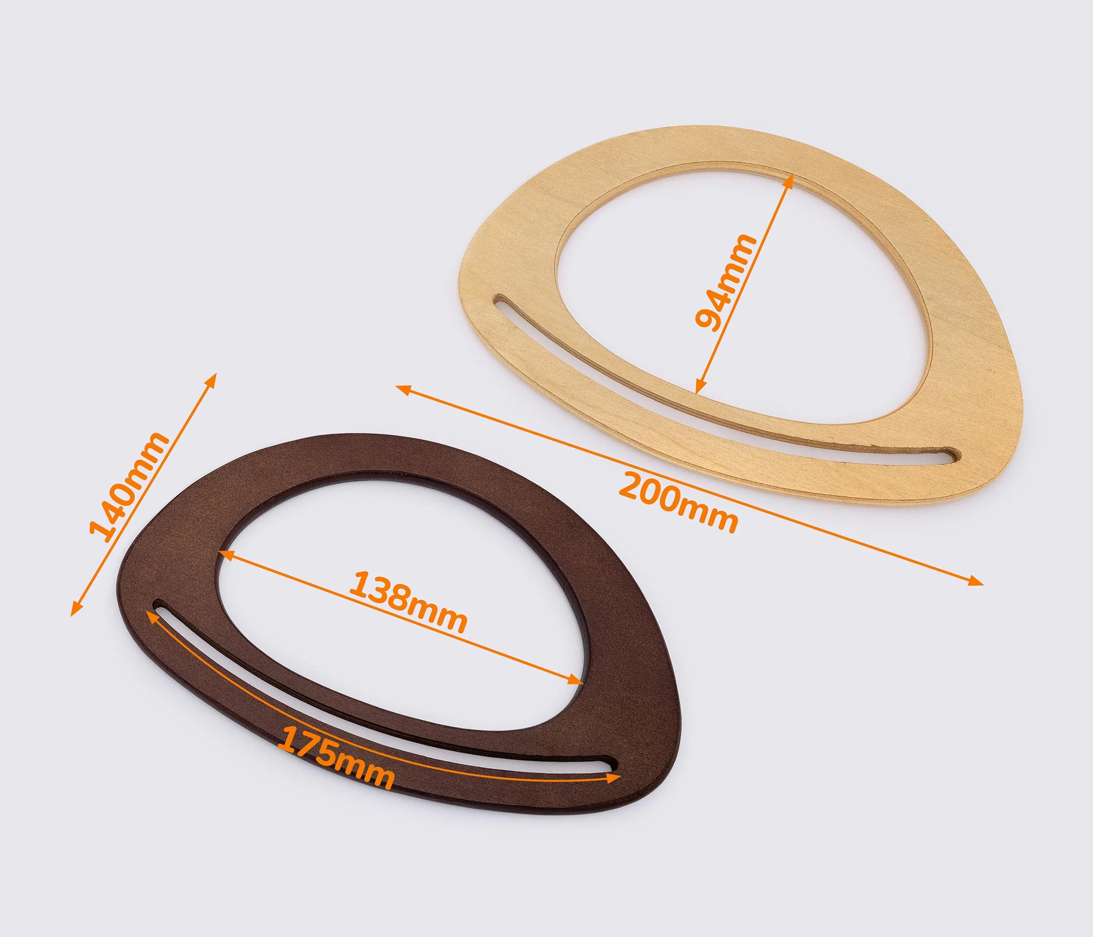 Дерев'яні ручки для сумки 20*14cm (GG-235)