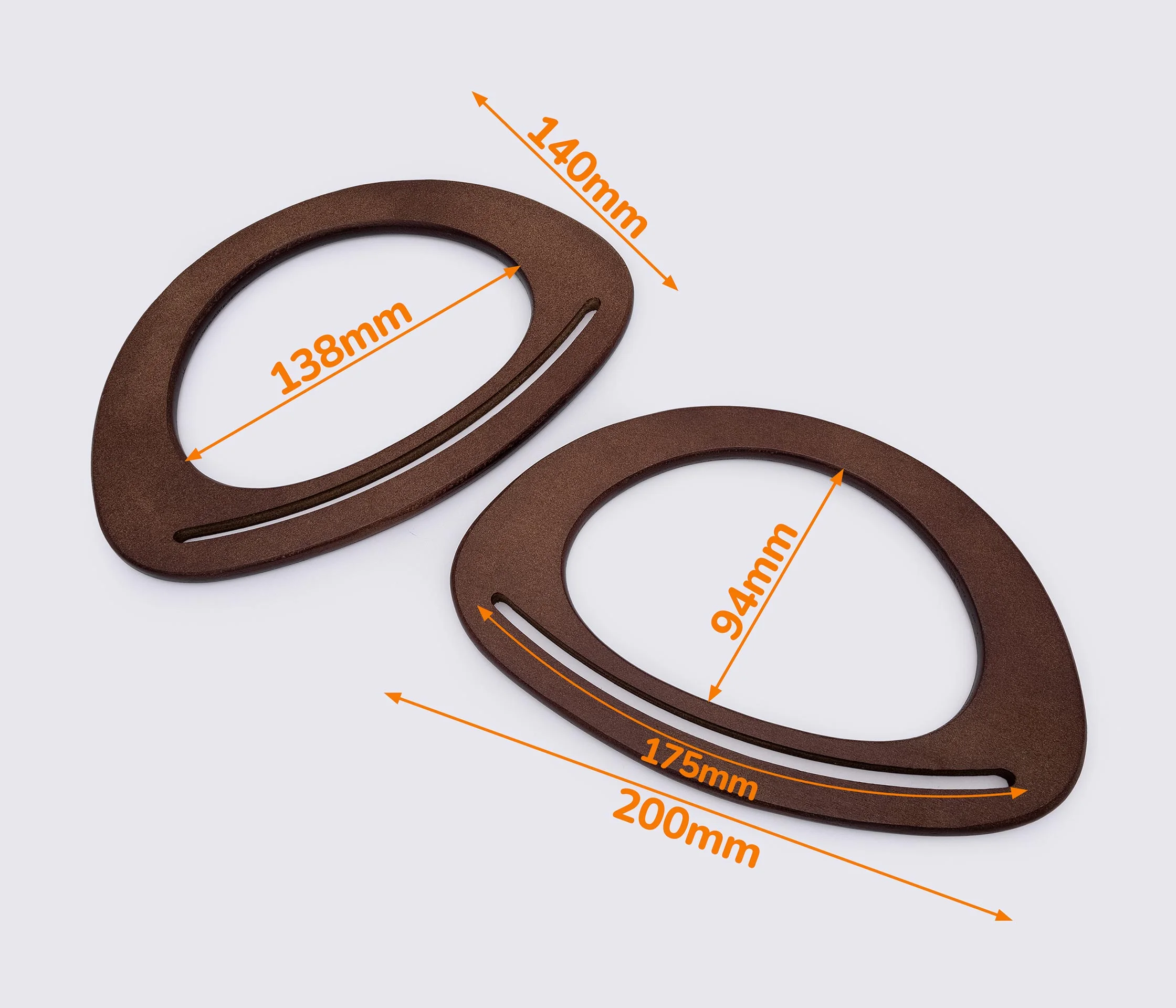 Дерев'яні ручки для сумки 20*14cm (GG-235)