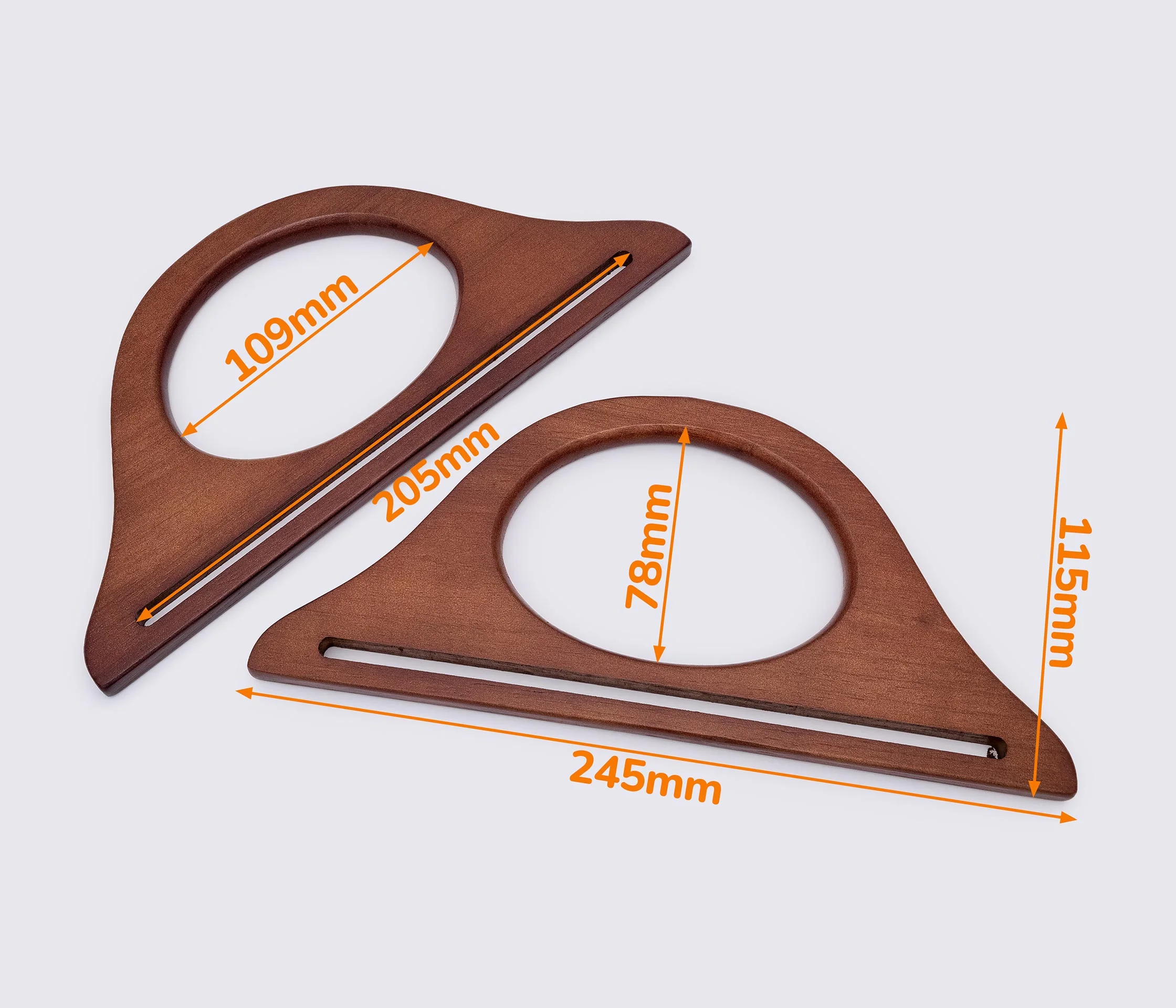 Дерев'яні ручки для сумки 24.5*11.5cm (GG-237)