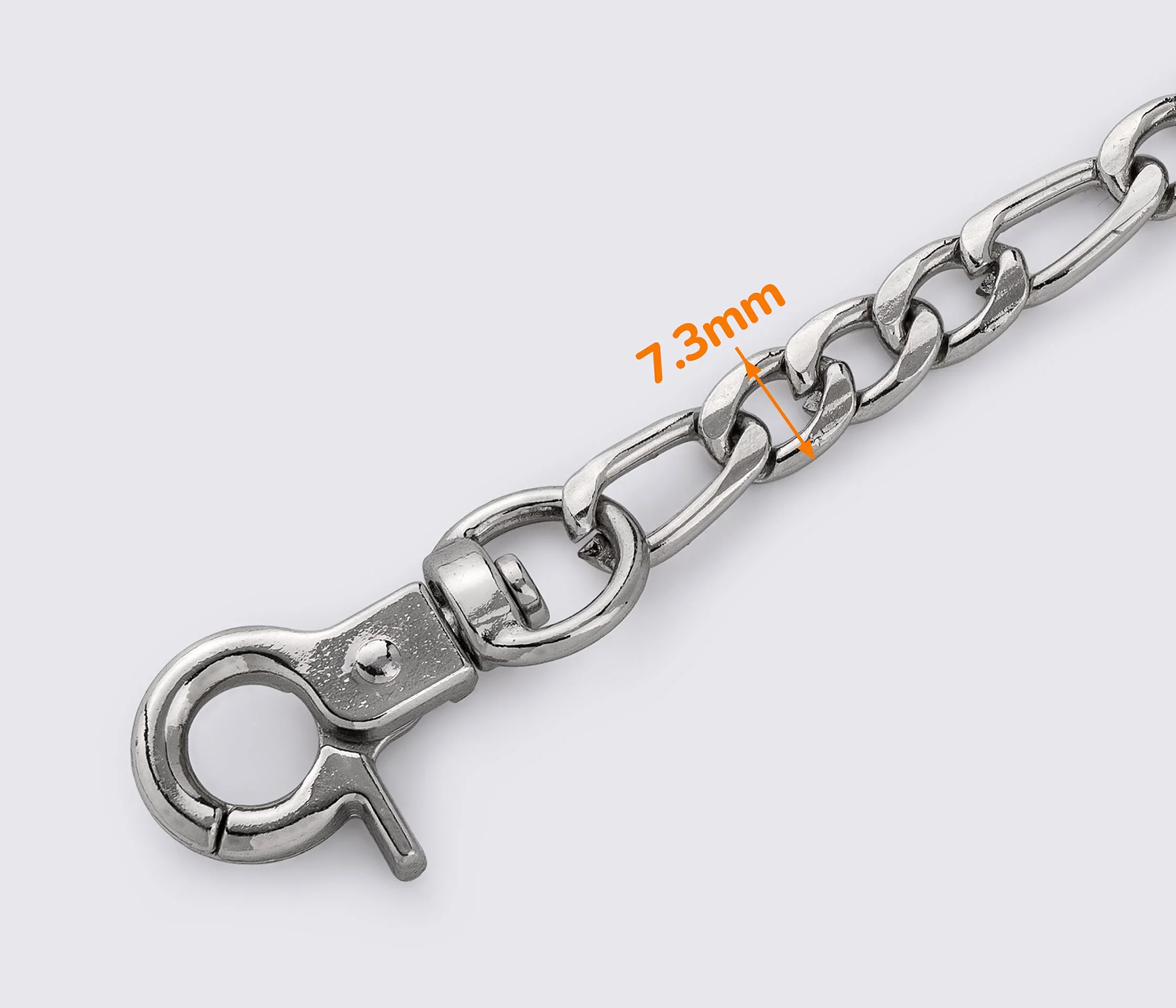Ланцюжок (ручка) для сумки клатча з карабіном 120 см (QW-001)