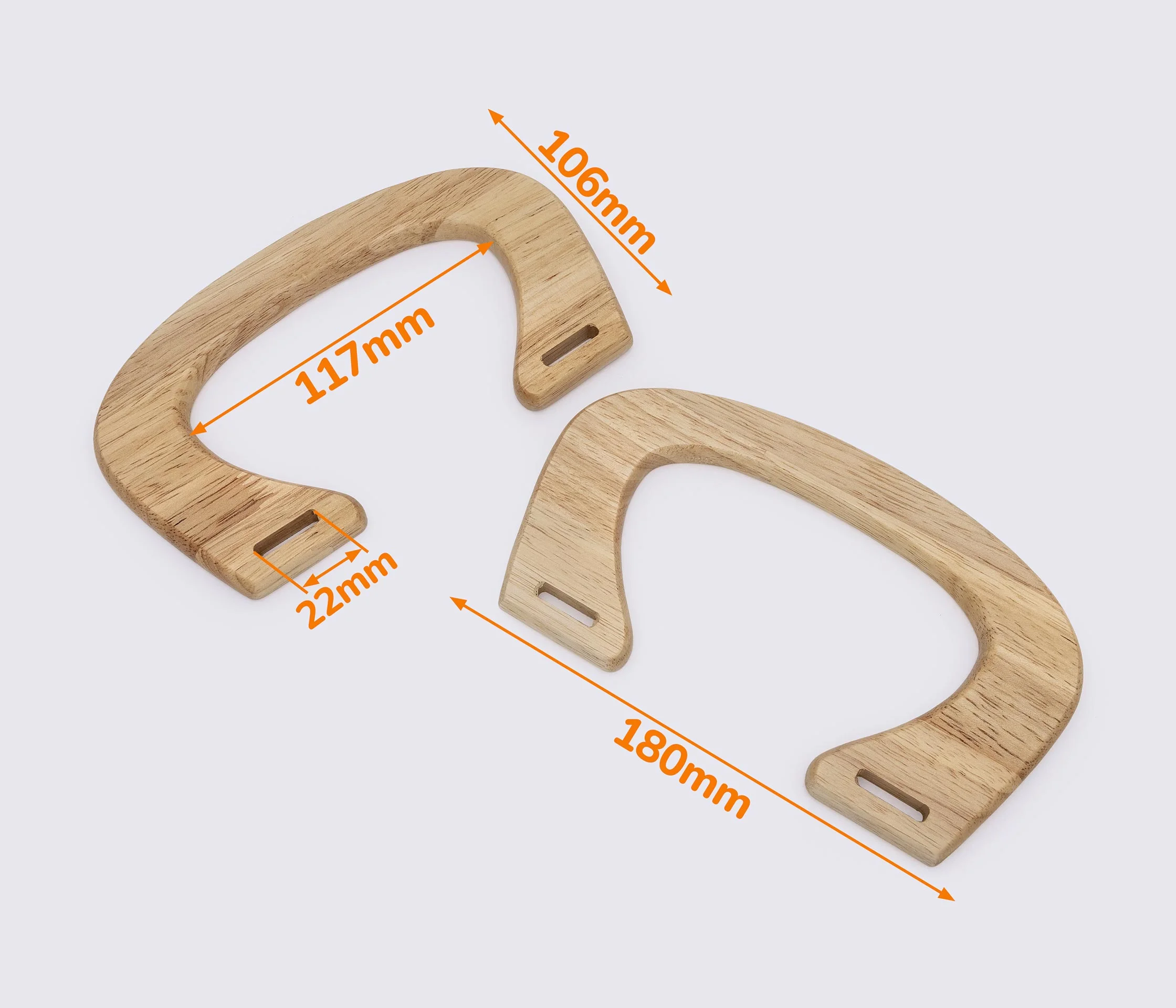 Дерев'яні ручки для сумки 18*10.6cm (GG-205)
