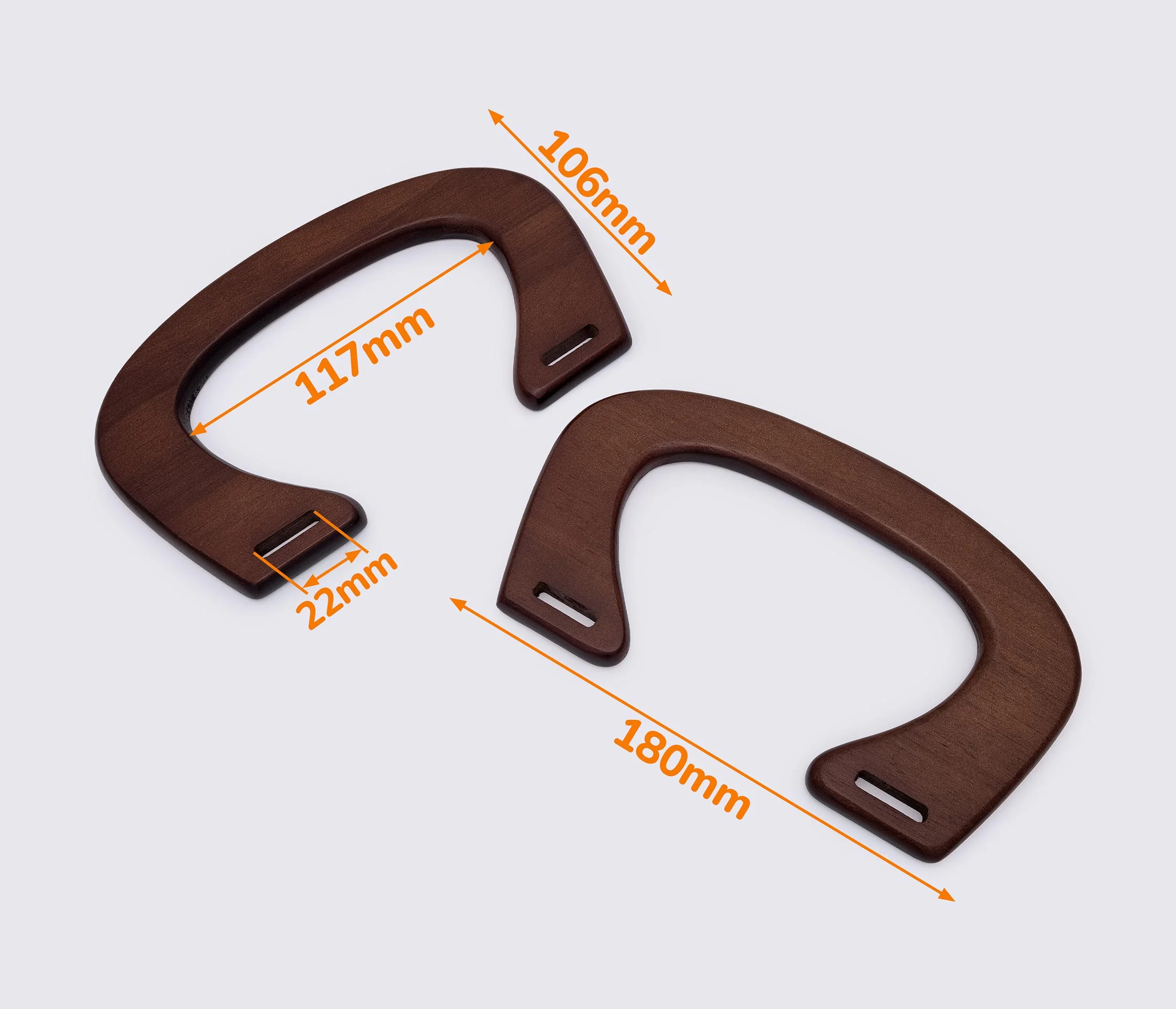 Дерев'яні ручки для сумки 18*10.6cm (GG-205)