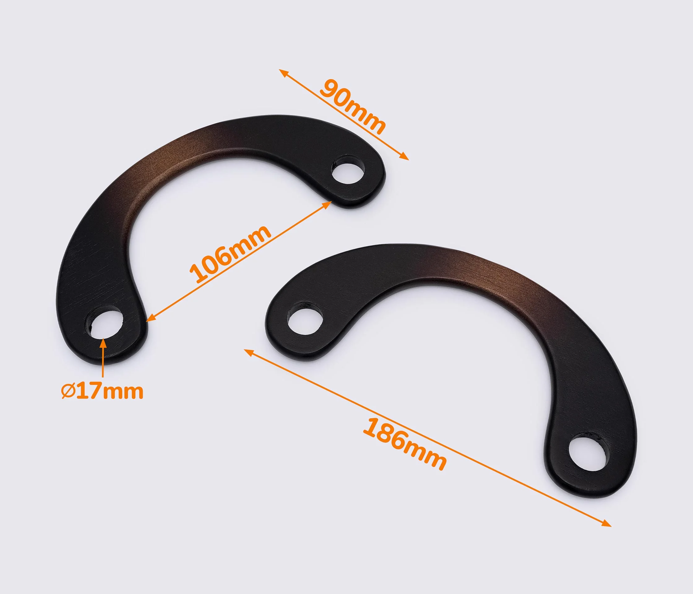 Дерев'яні ручки для сумки 18.6*9cm (GG-203)
