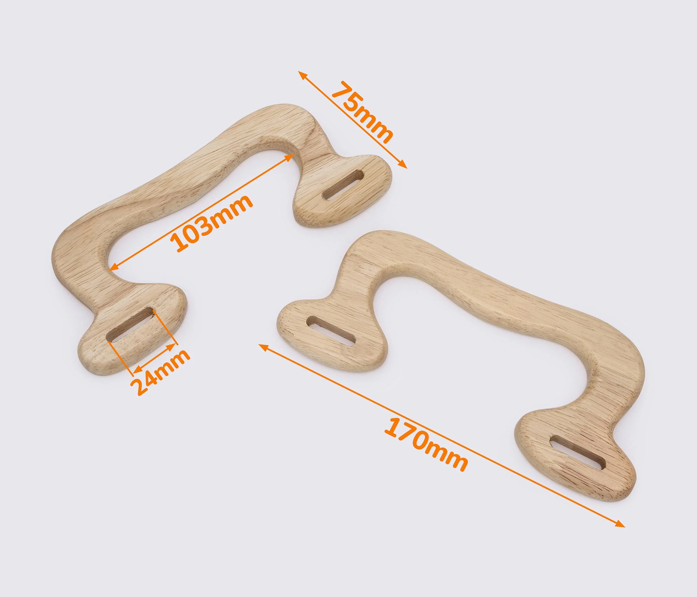 Дерев'яні ручки для сумки 17*7.5cm (GG-204)