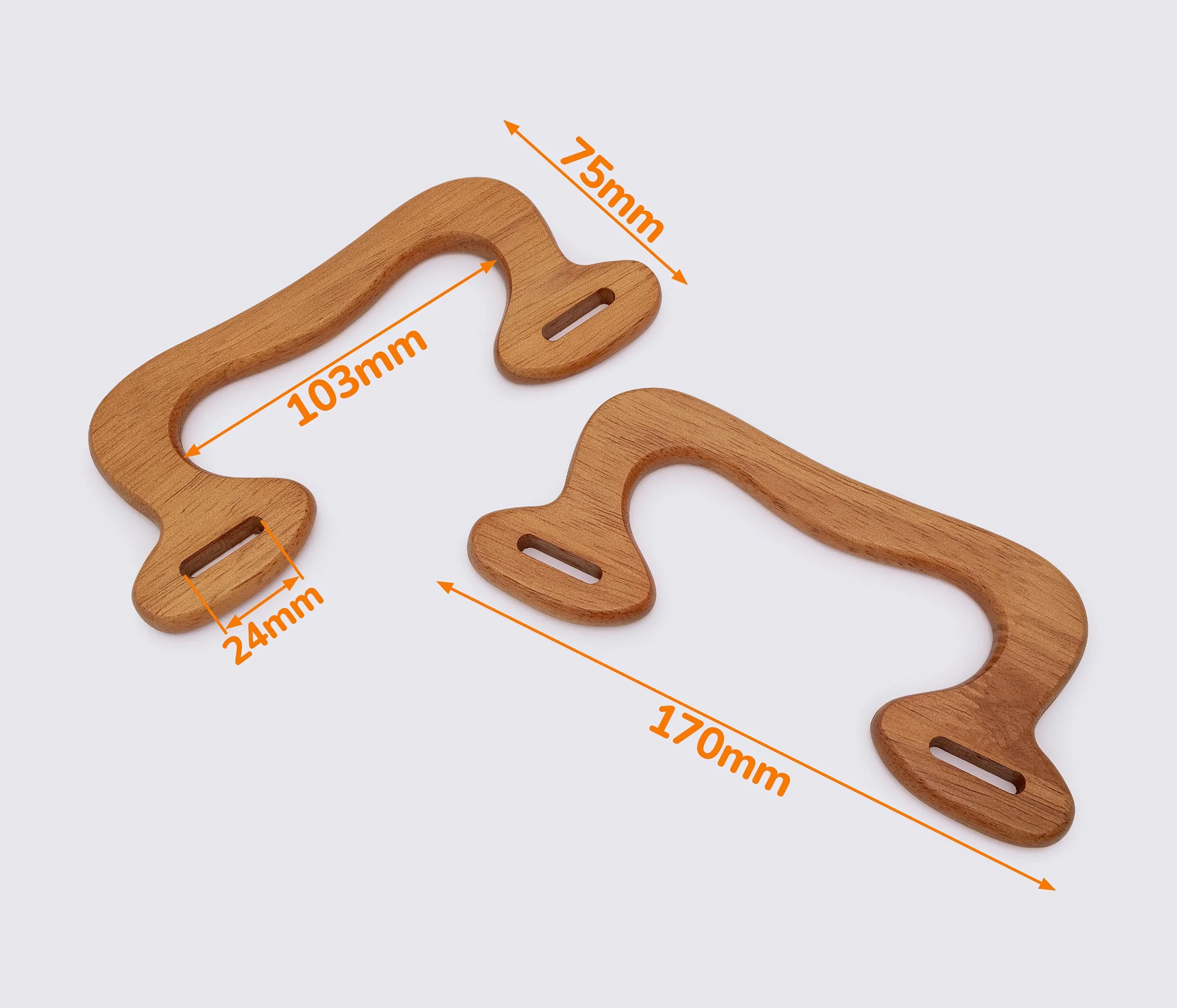 Дерев'яні ручки для сумки 17*7.5cm (GG-204)