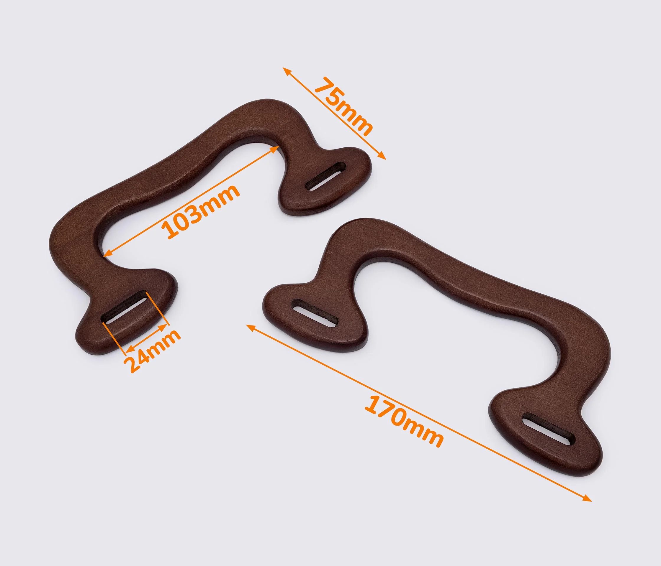 Дерев'яні ручки для сумки 17*7.5cm (GG-204)
