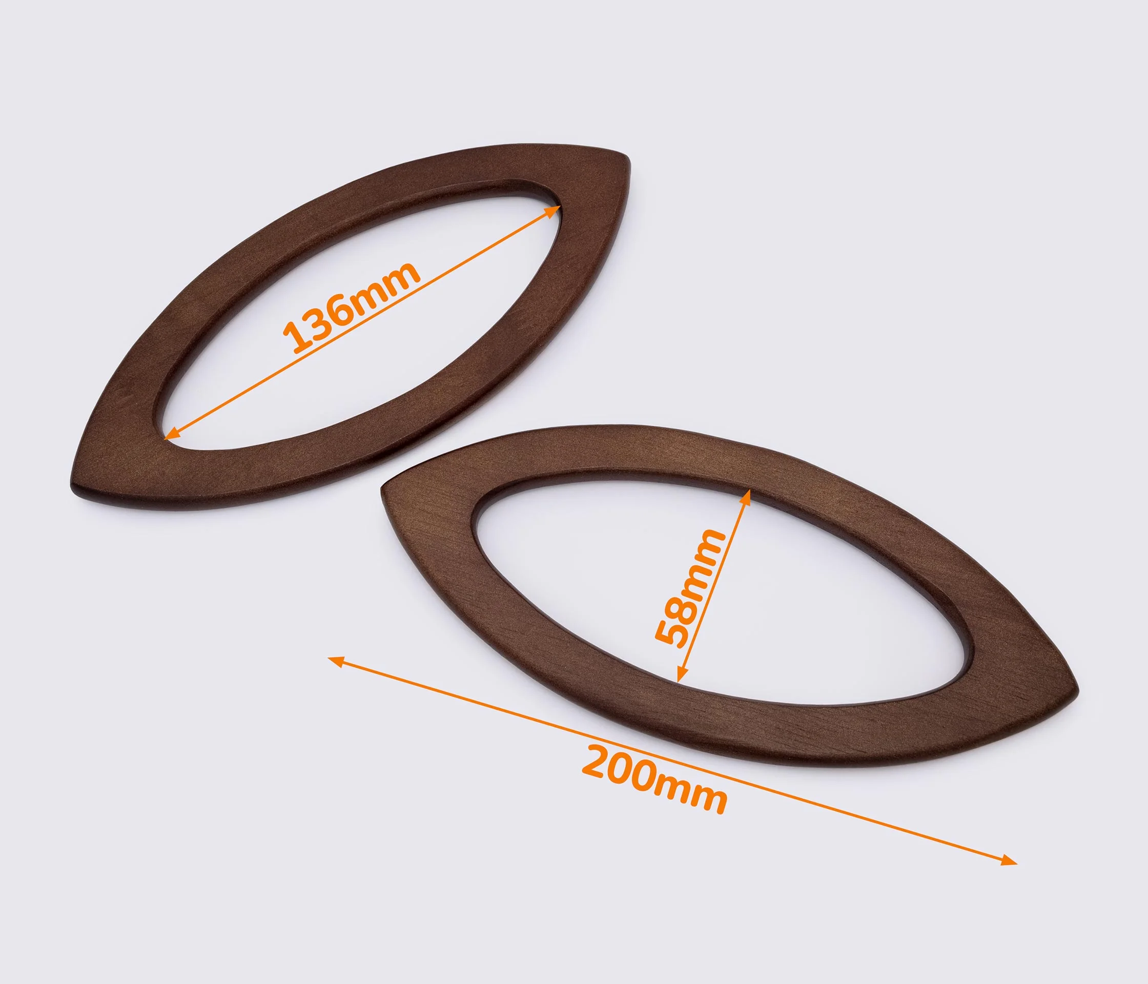 Дерев'яні ручки для сумки 20cm (GG-207)