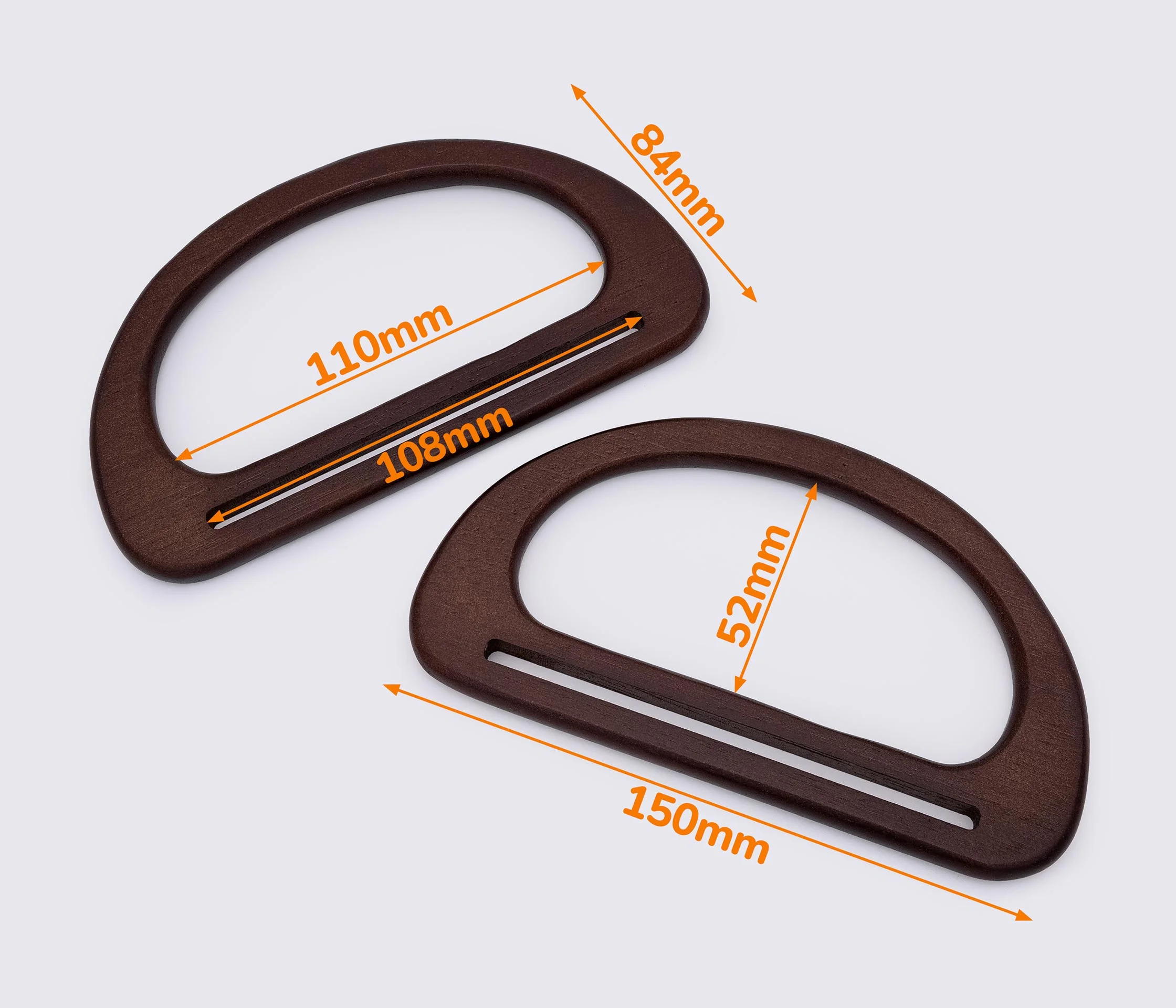 Дерев'яні ручки для сумки 15*8.4cm (GG-233)