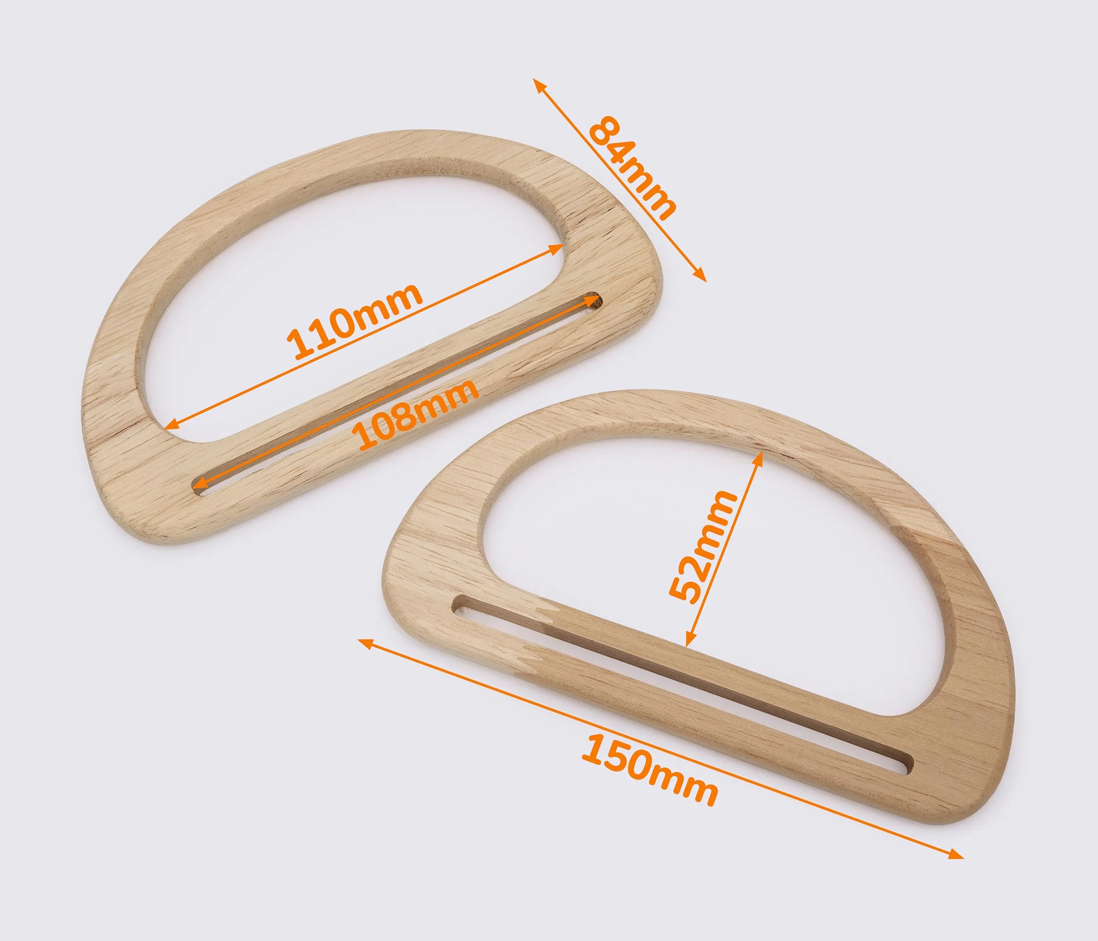 Дерев'яні ручки для сумки 15*8.4cm (GG-233)
