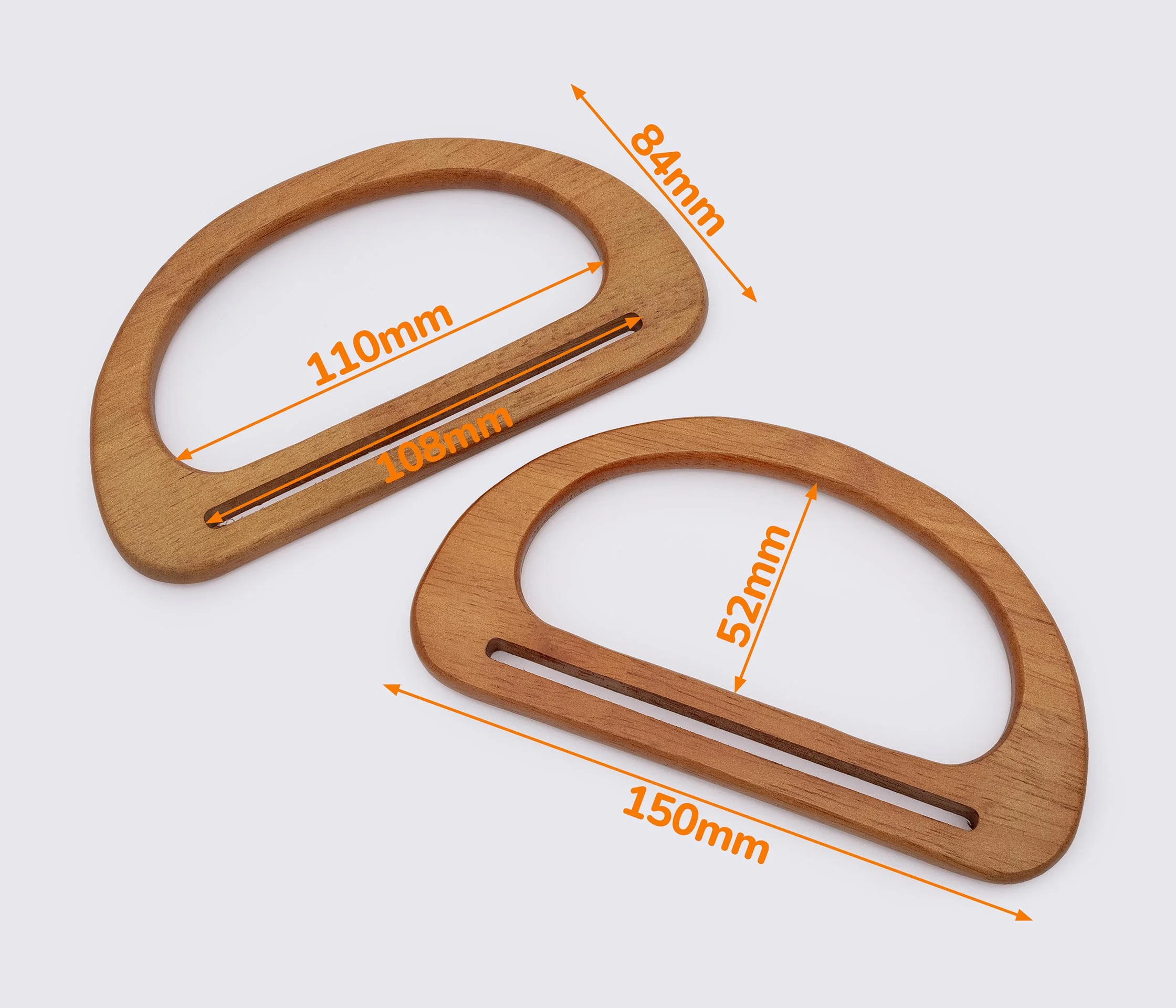Дерев'яні ручки для сумки 15*8.4cm (GG-233)