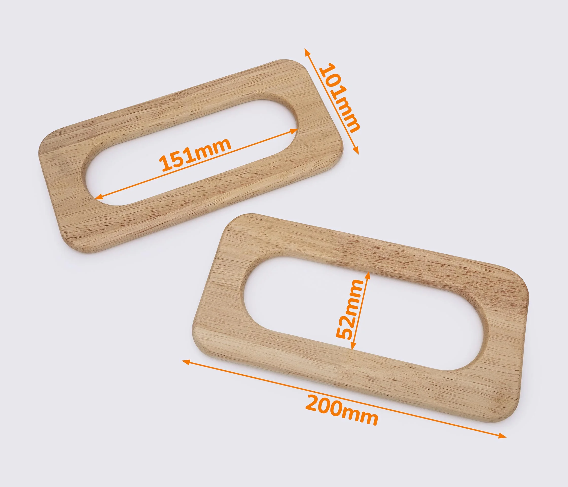 Дерев'яні ручки для сумки 20*10.1cm (GG-220)