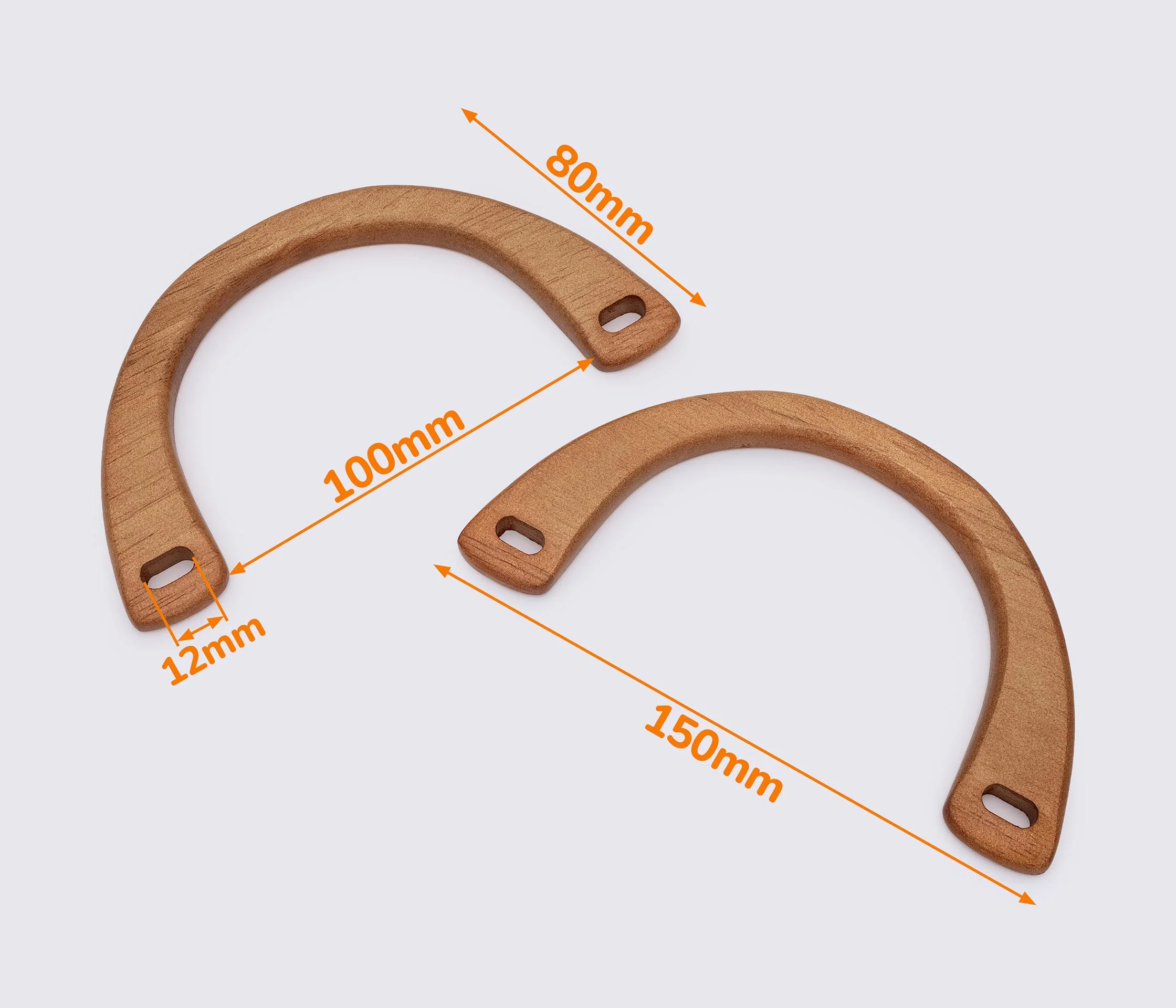 Дерев'яні ручки для сумки 15*8cm (GG-202)