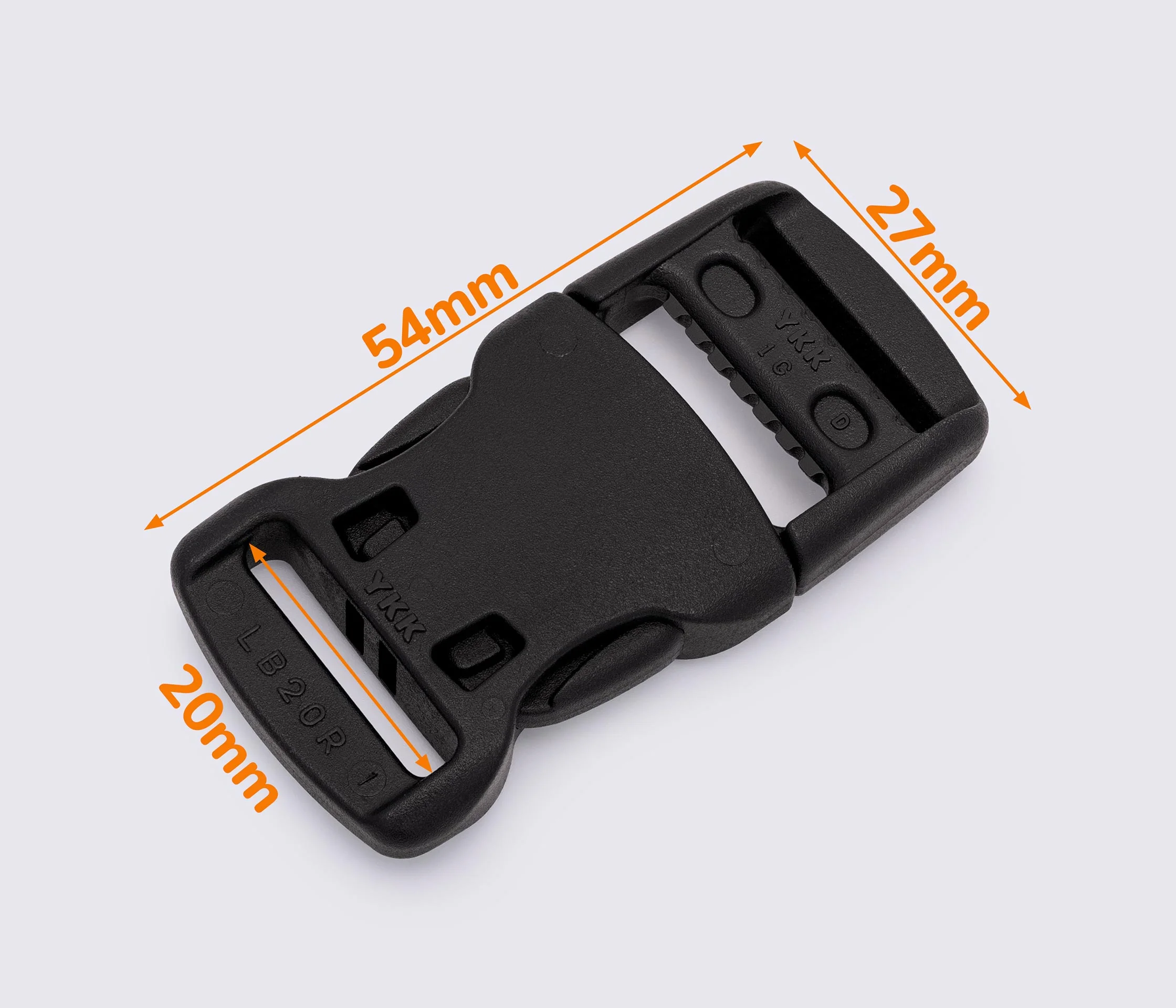 YOU Фастекс YKK пластиковый 20 мм LB20R (68483) – ХендиМаркет