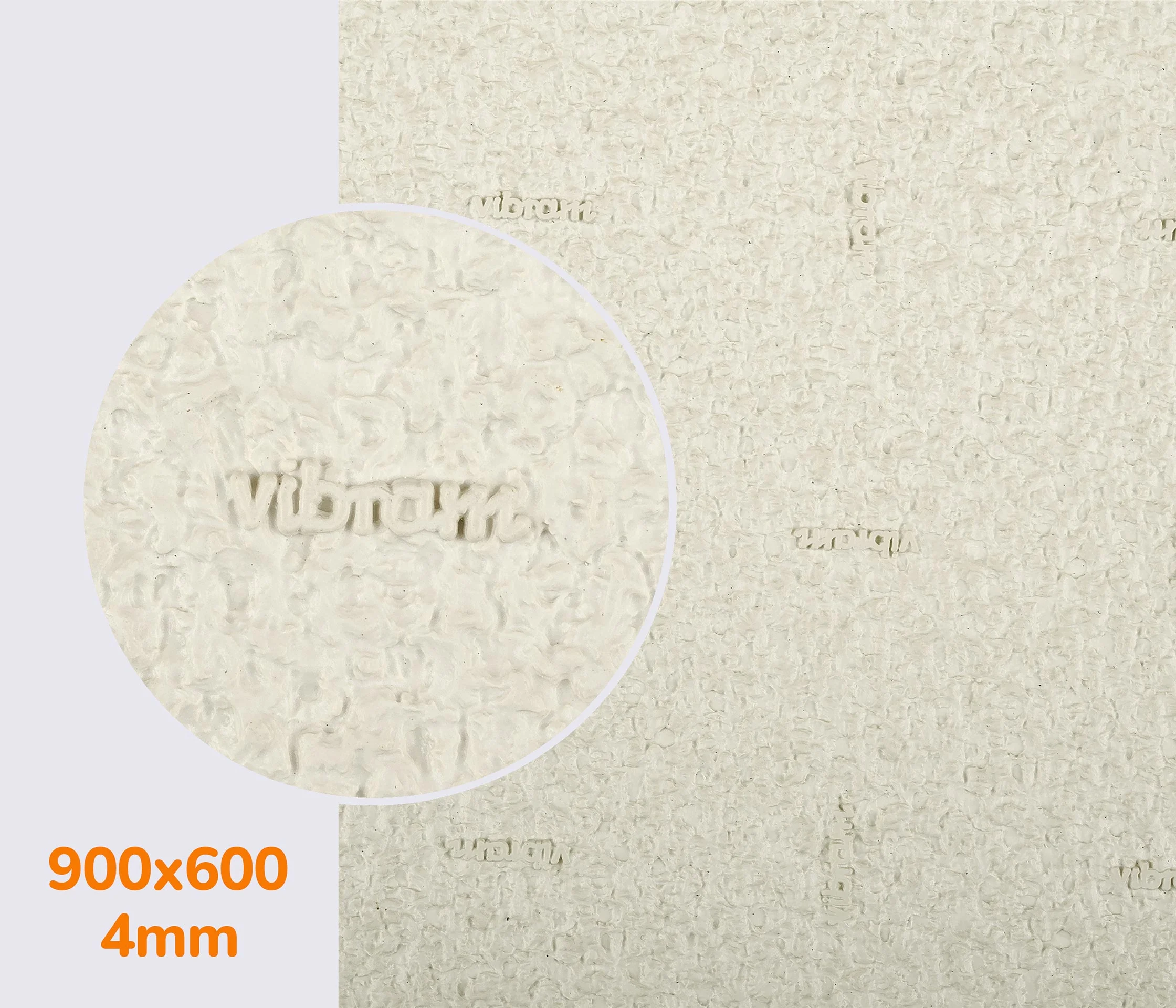 VIBRAM - Резина эластичная CREPE (7106), р.900*600*4мм, цв. кремовый (55)