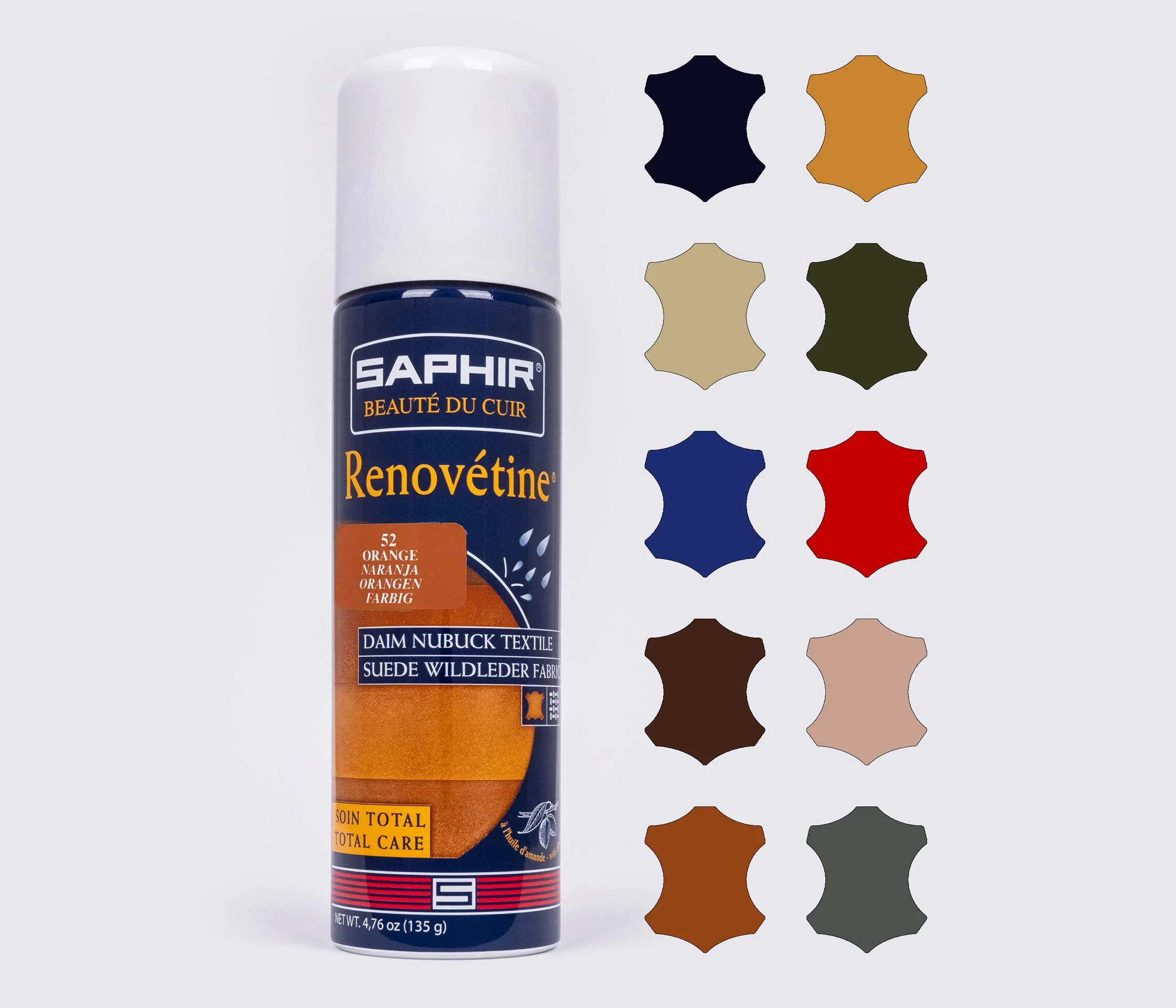 Аэрозоль-краска для замши Saphir Renovetine, 200 мл,(0204) (69692а