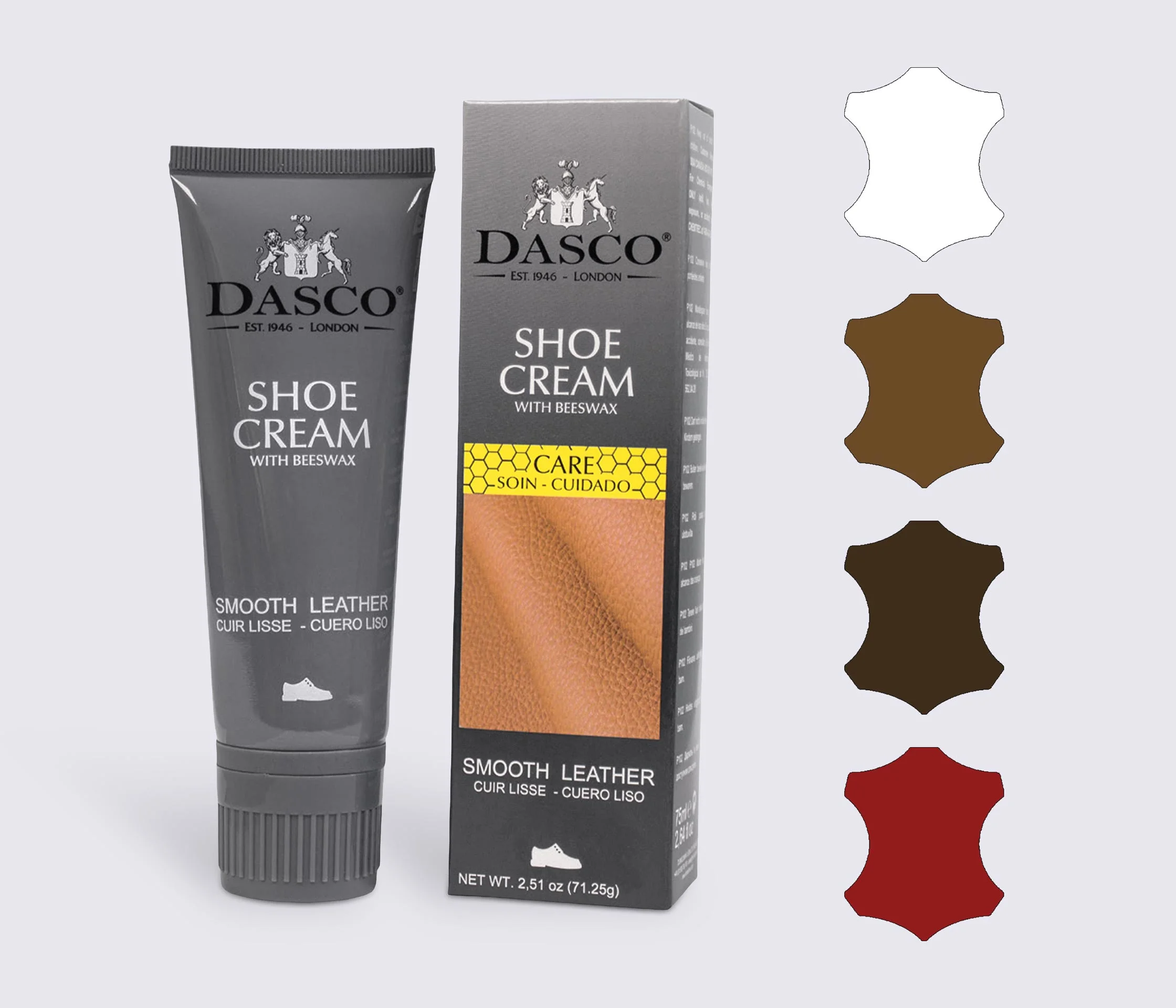 Крем-краска для обуви DASCO Leather Cream, 75 мл