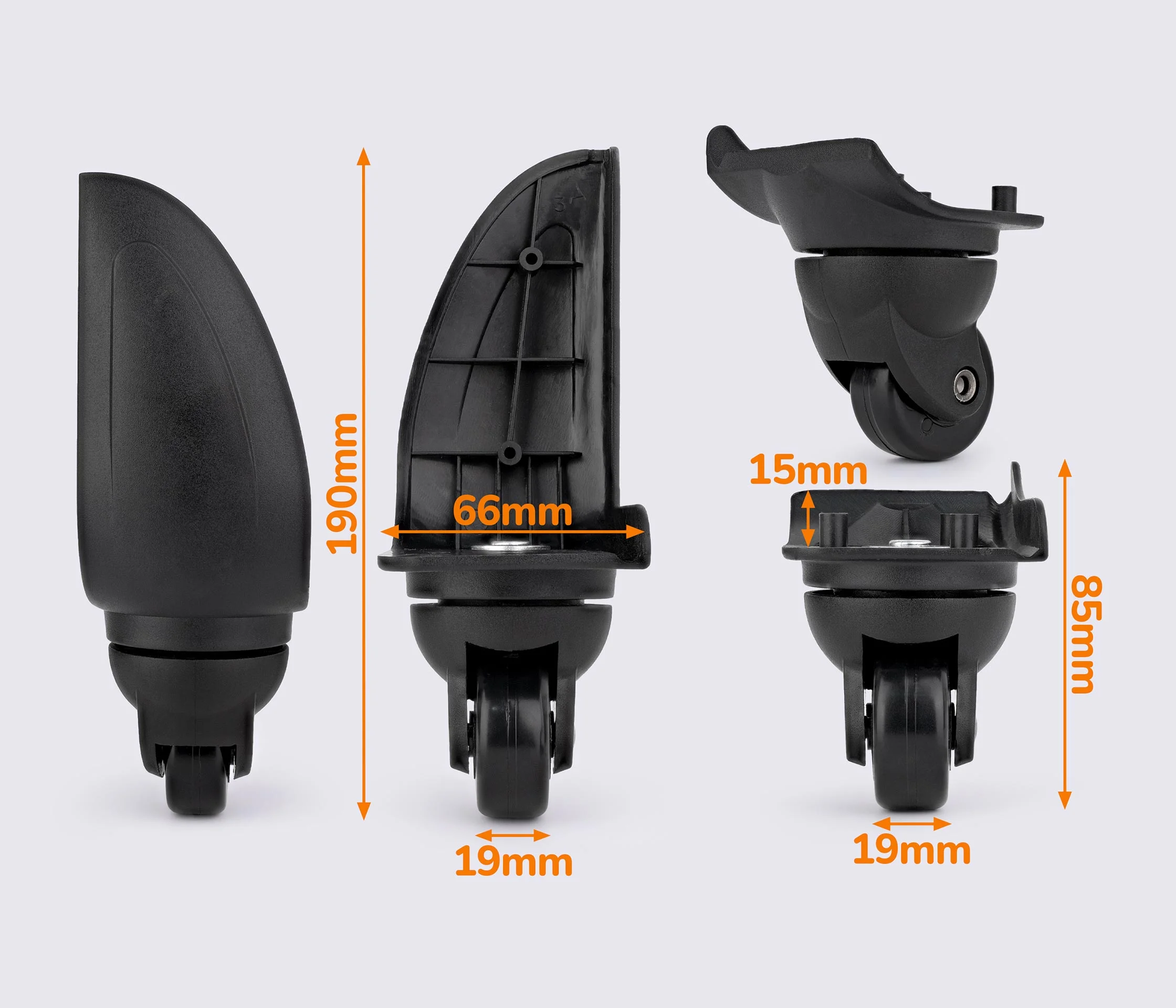 Набор колес для чемодана ЧМК-8003