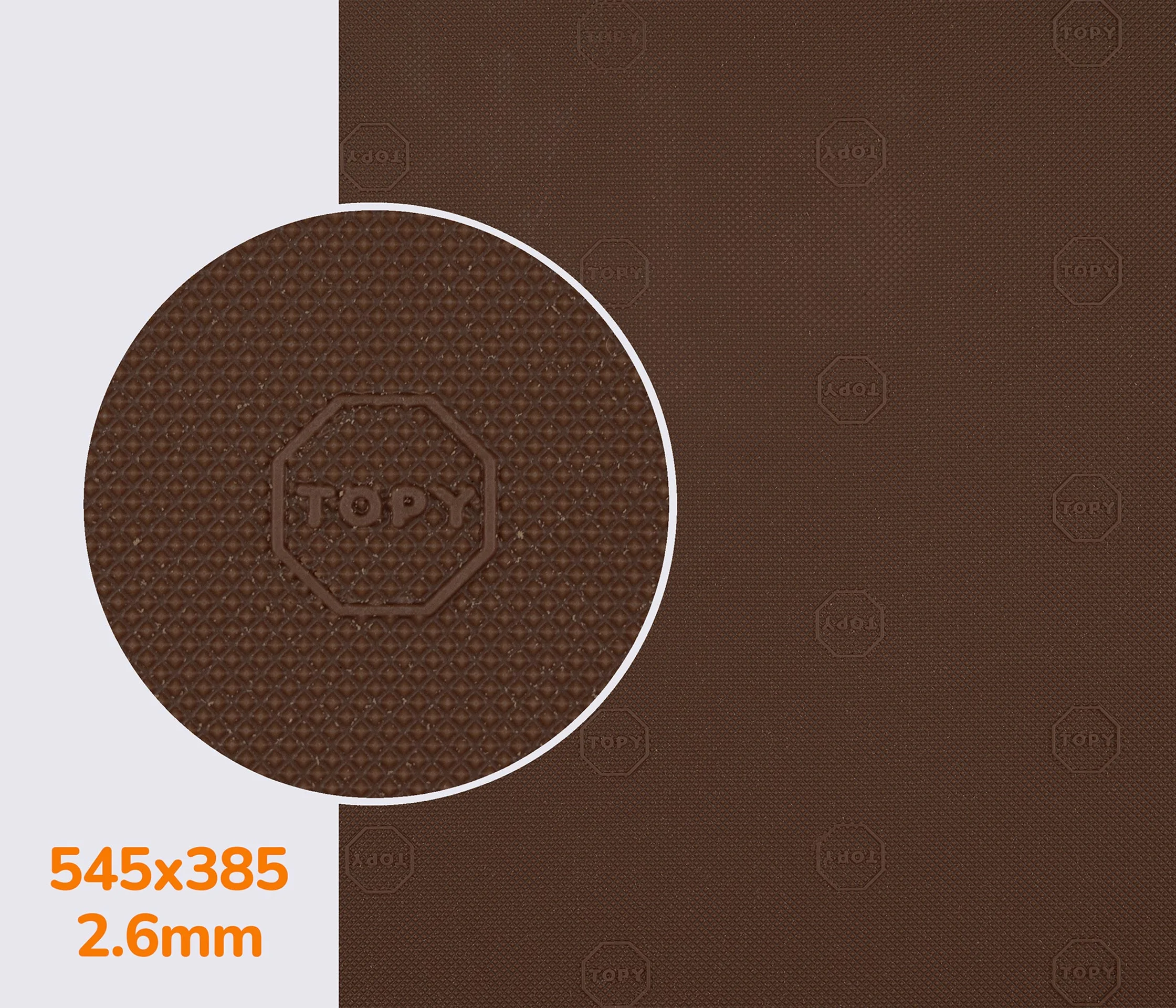 РАСПРОДАЖА - Профилактика резиновая TOPY цв. тропик р. 385*545*2.6 мм
