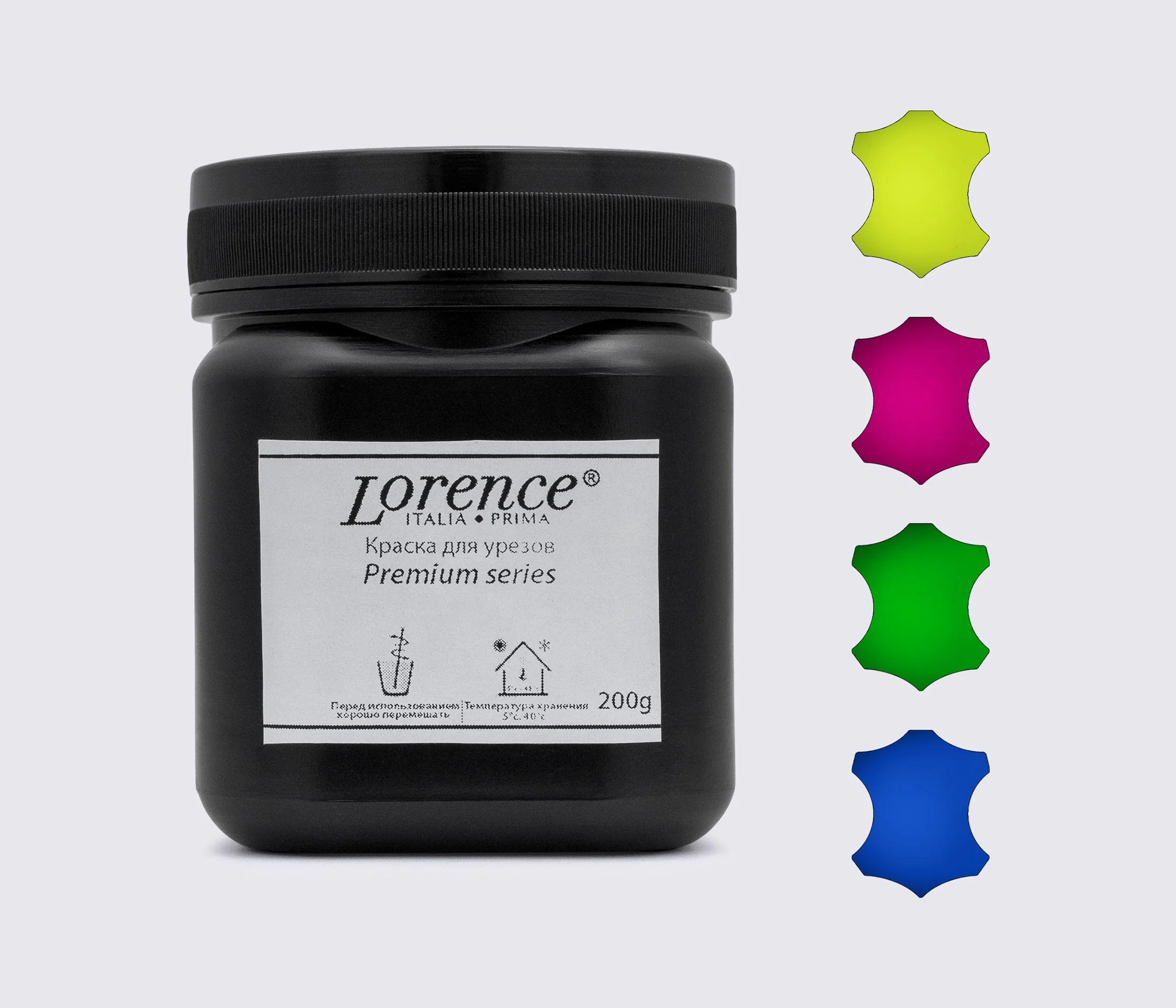 Флуоресцентная краска для урезов Premium Series (Lorence) 200 г