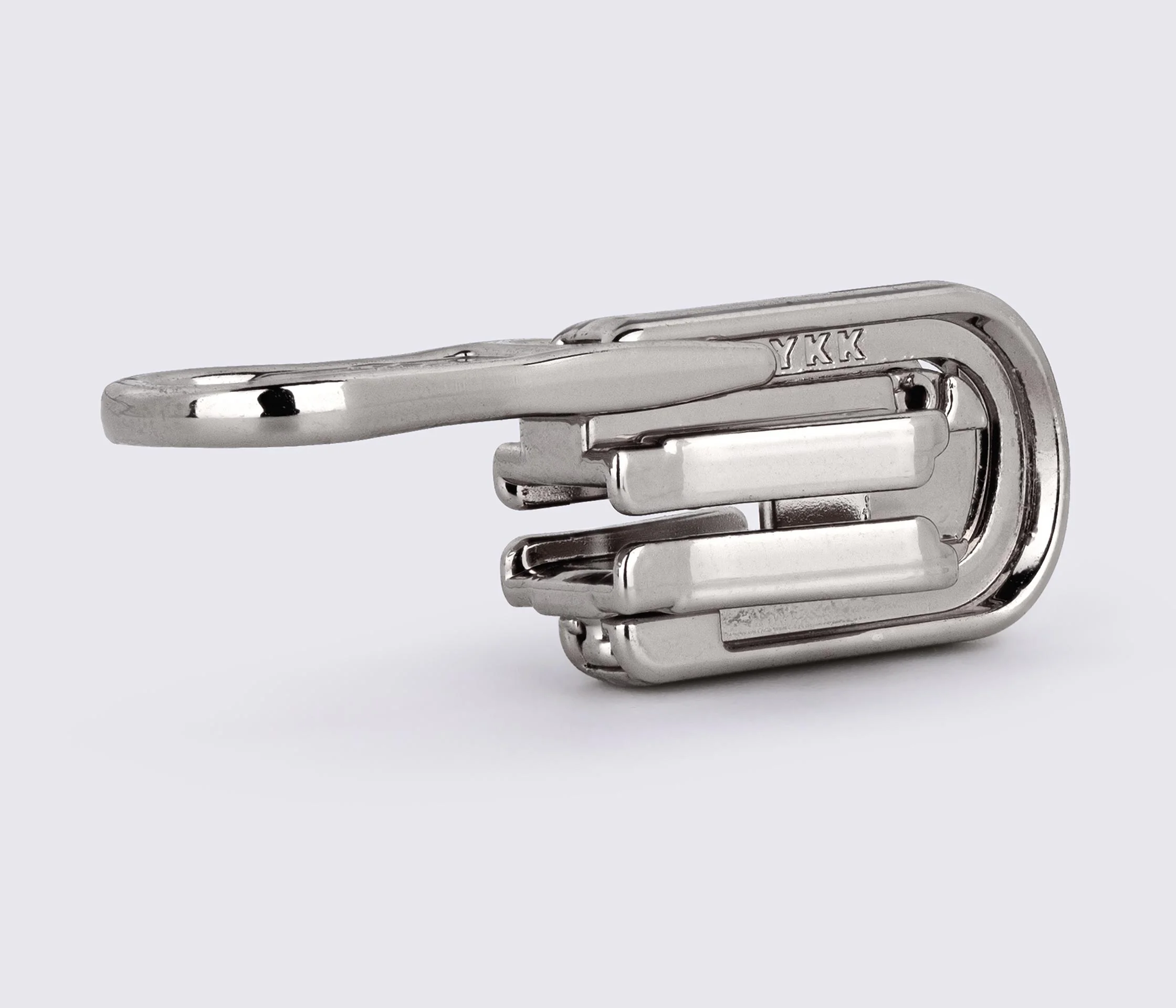 Бегунок перекидной YKK на тракторную молнию №5 цв. никель DU4