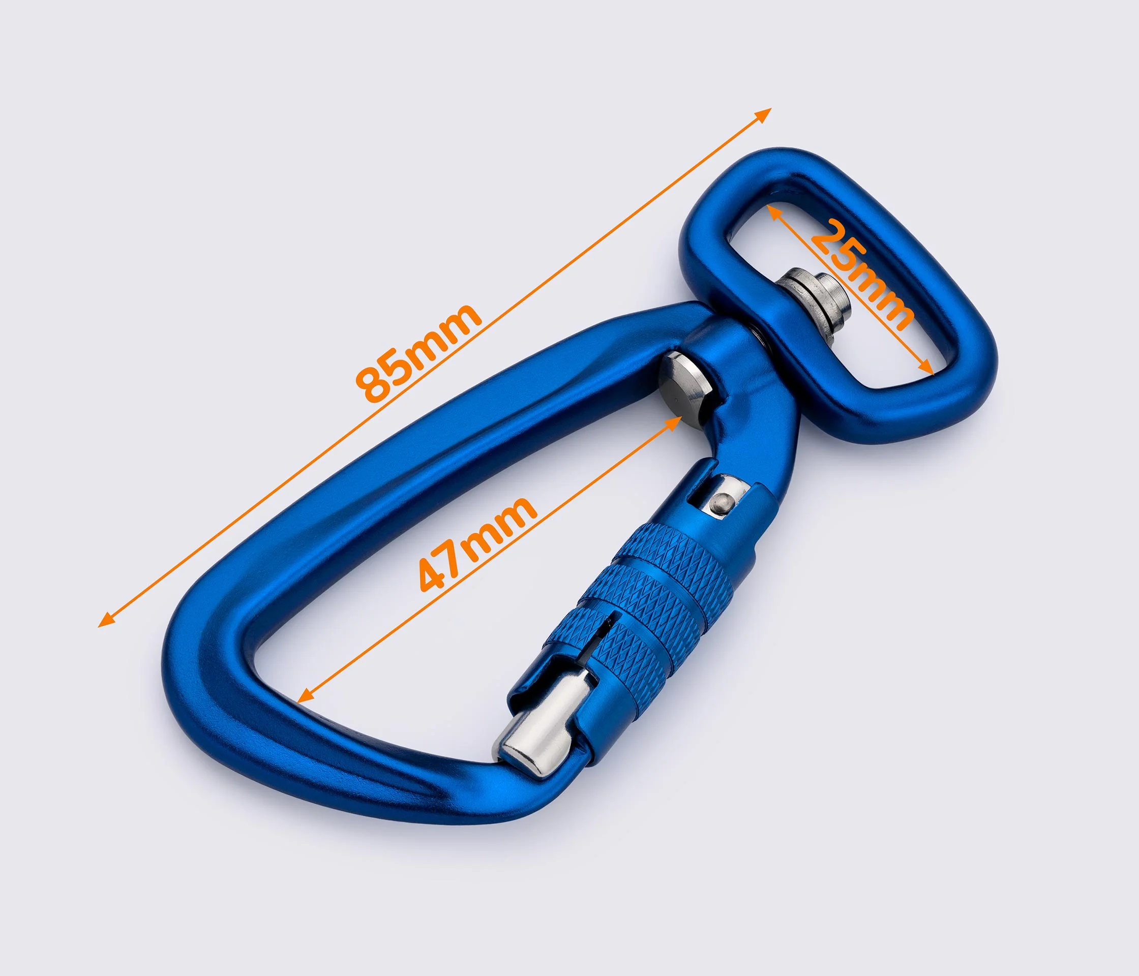 Карабин алюминиевый 25мм MD-0024
