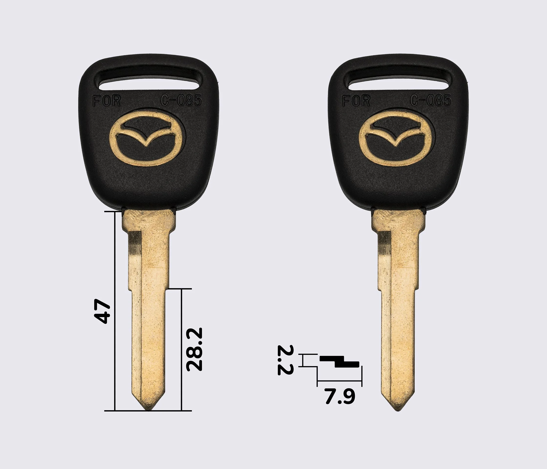 Заготовка MAZDA C-085 (лого золото)