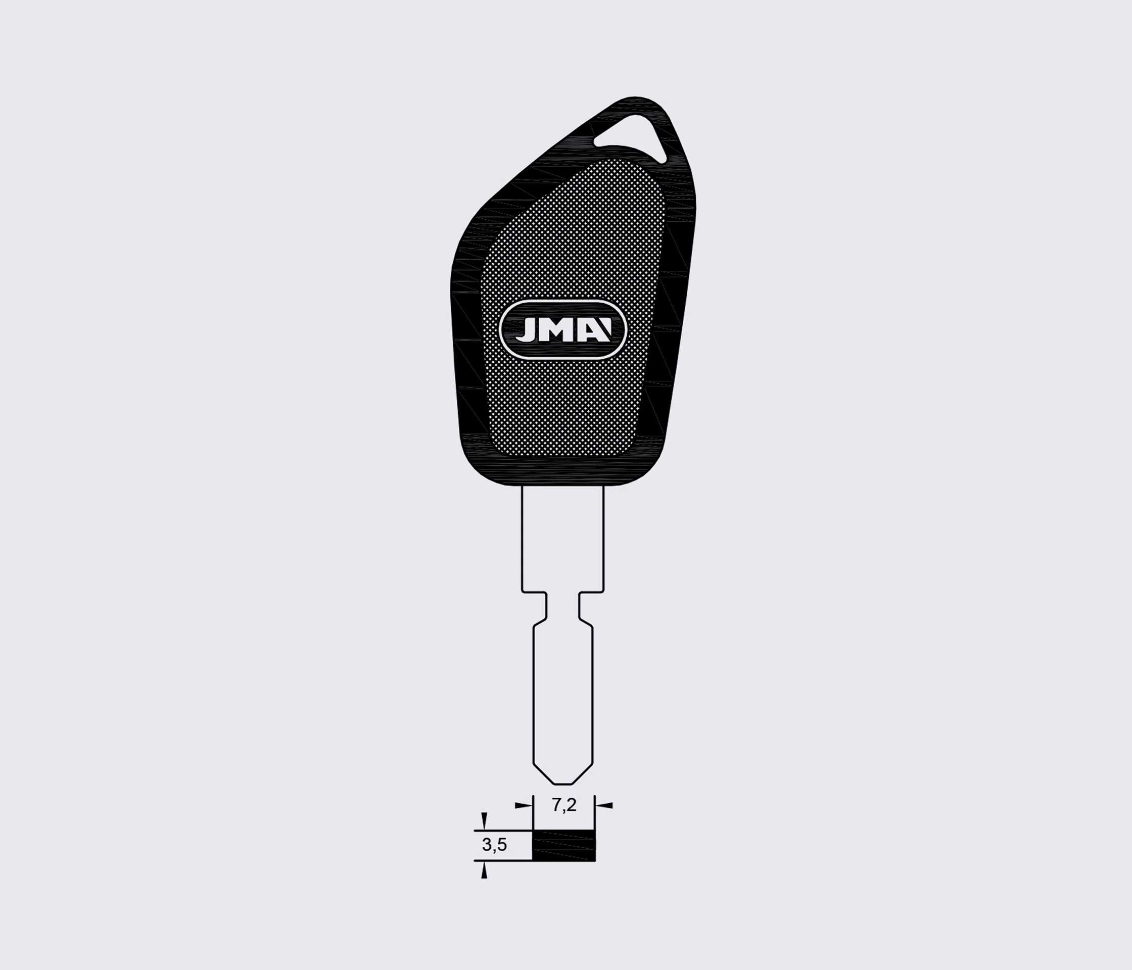 NE51P2 JMA заготовка ключа