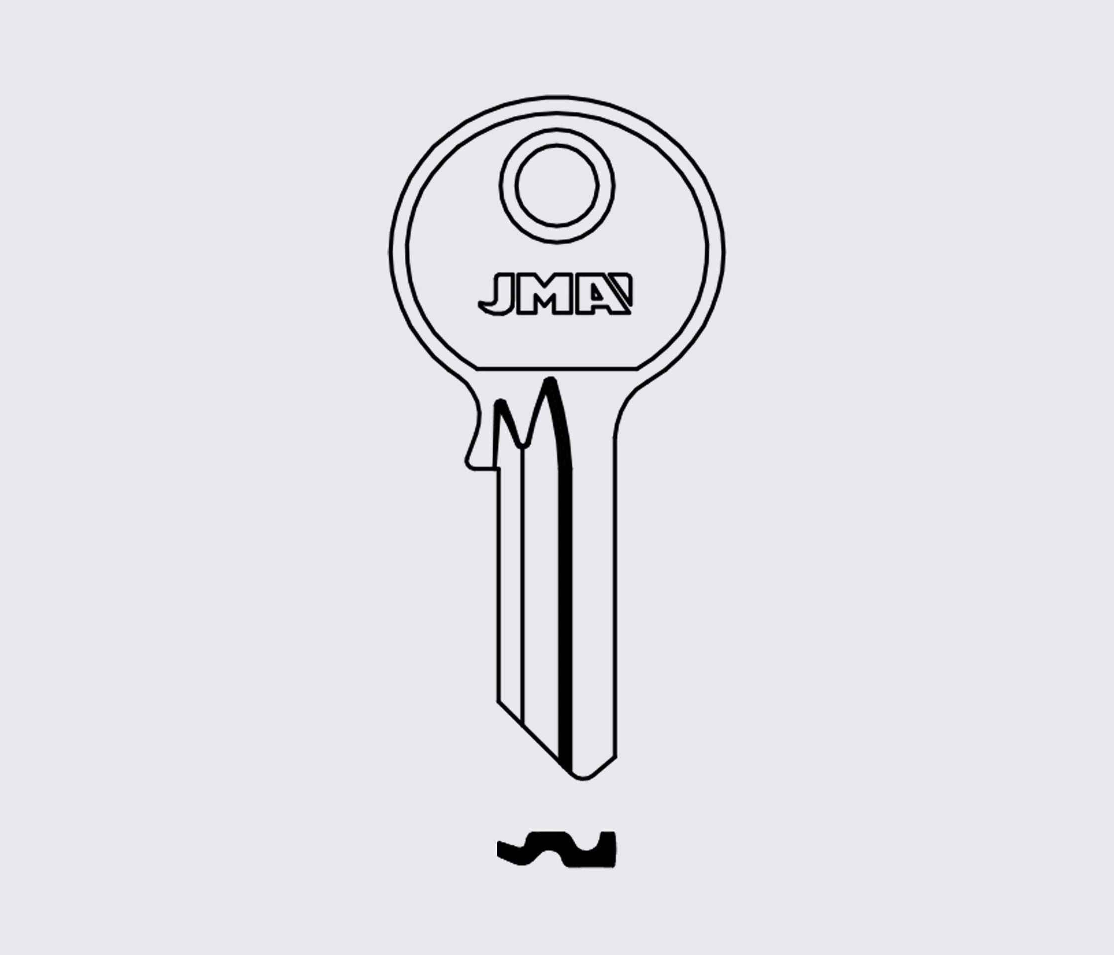 BK3D JMA заготовка ключа английский профиль