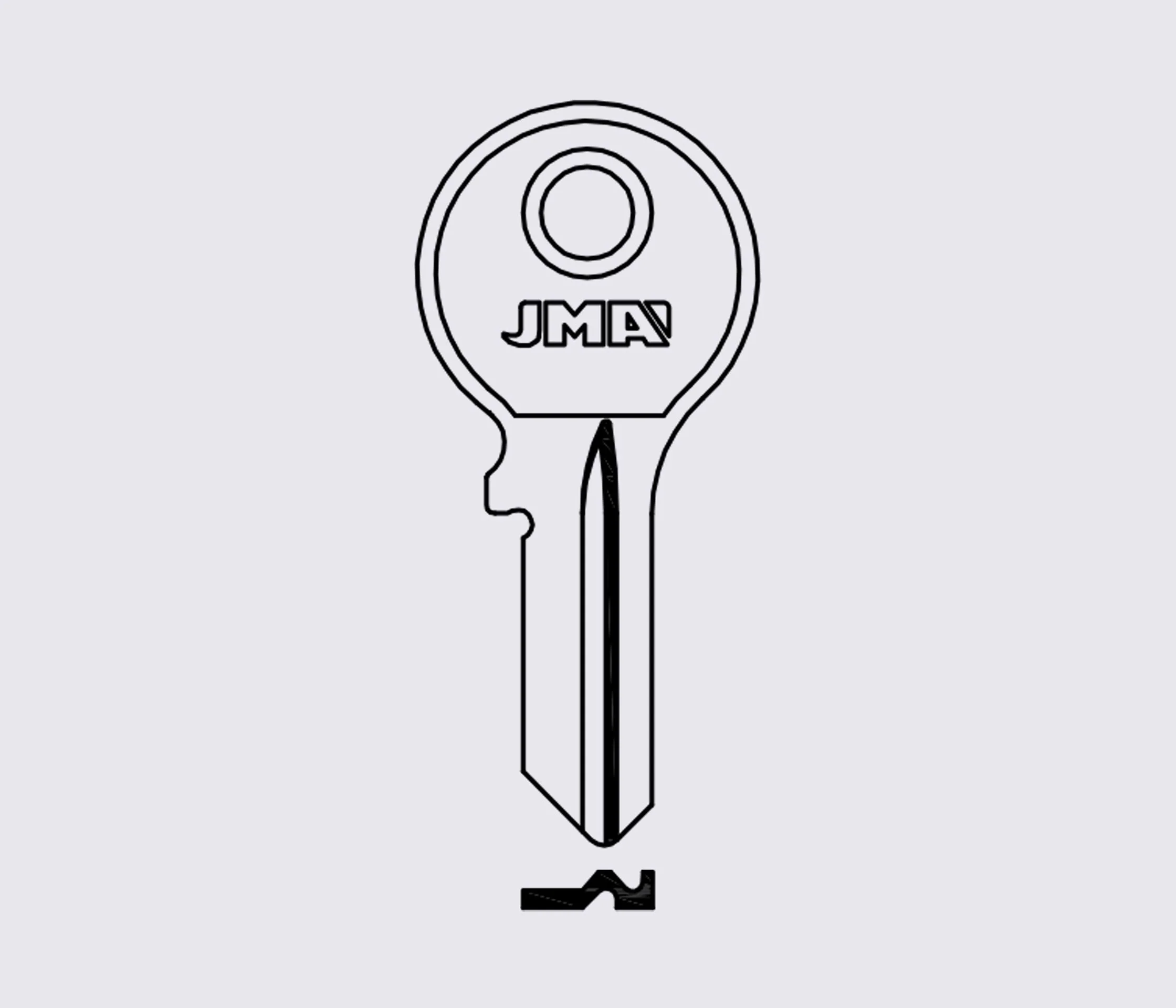 CIF1D JMA заготовка ключа английский профиль