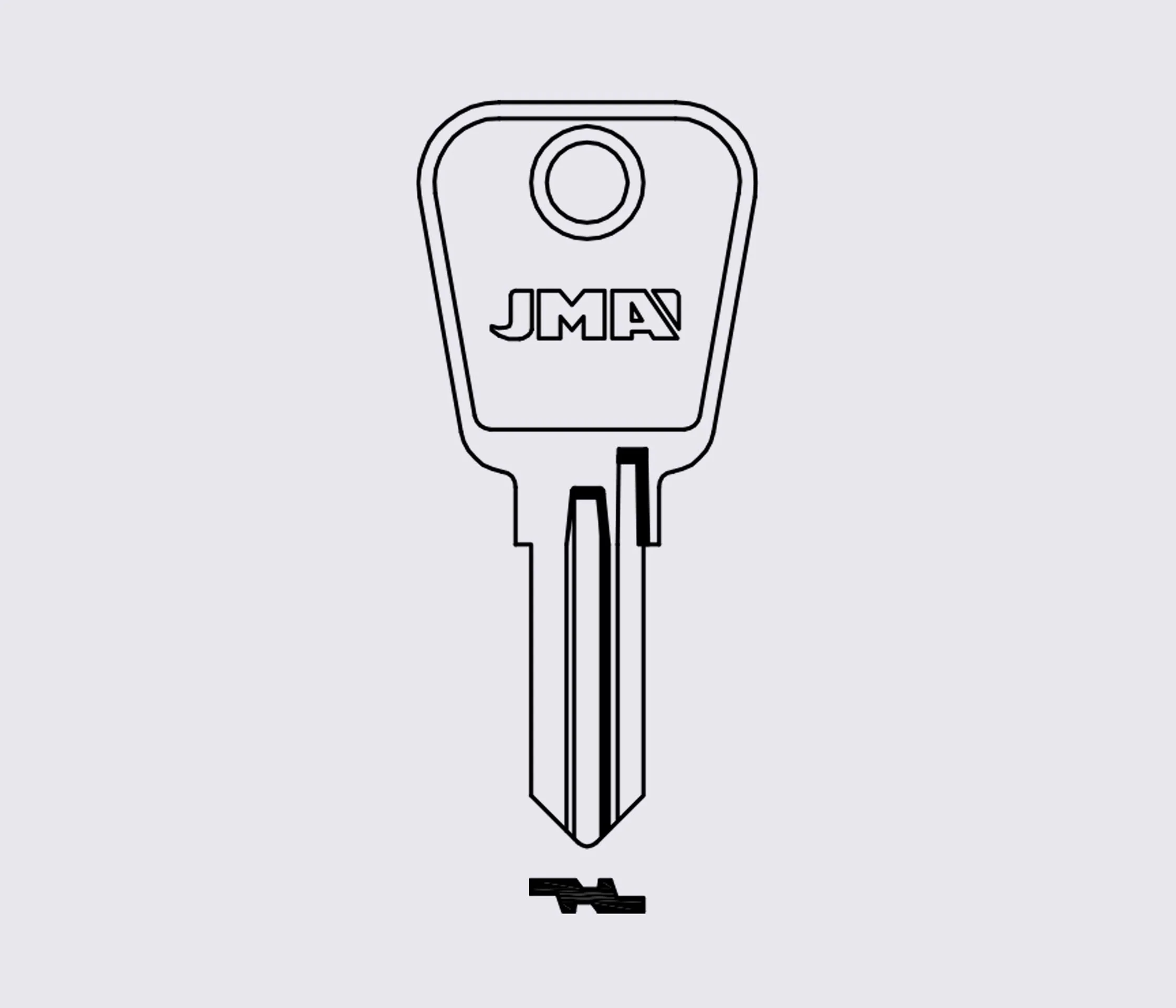 LF11D JMA заготовка ключа английский профиль