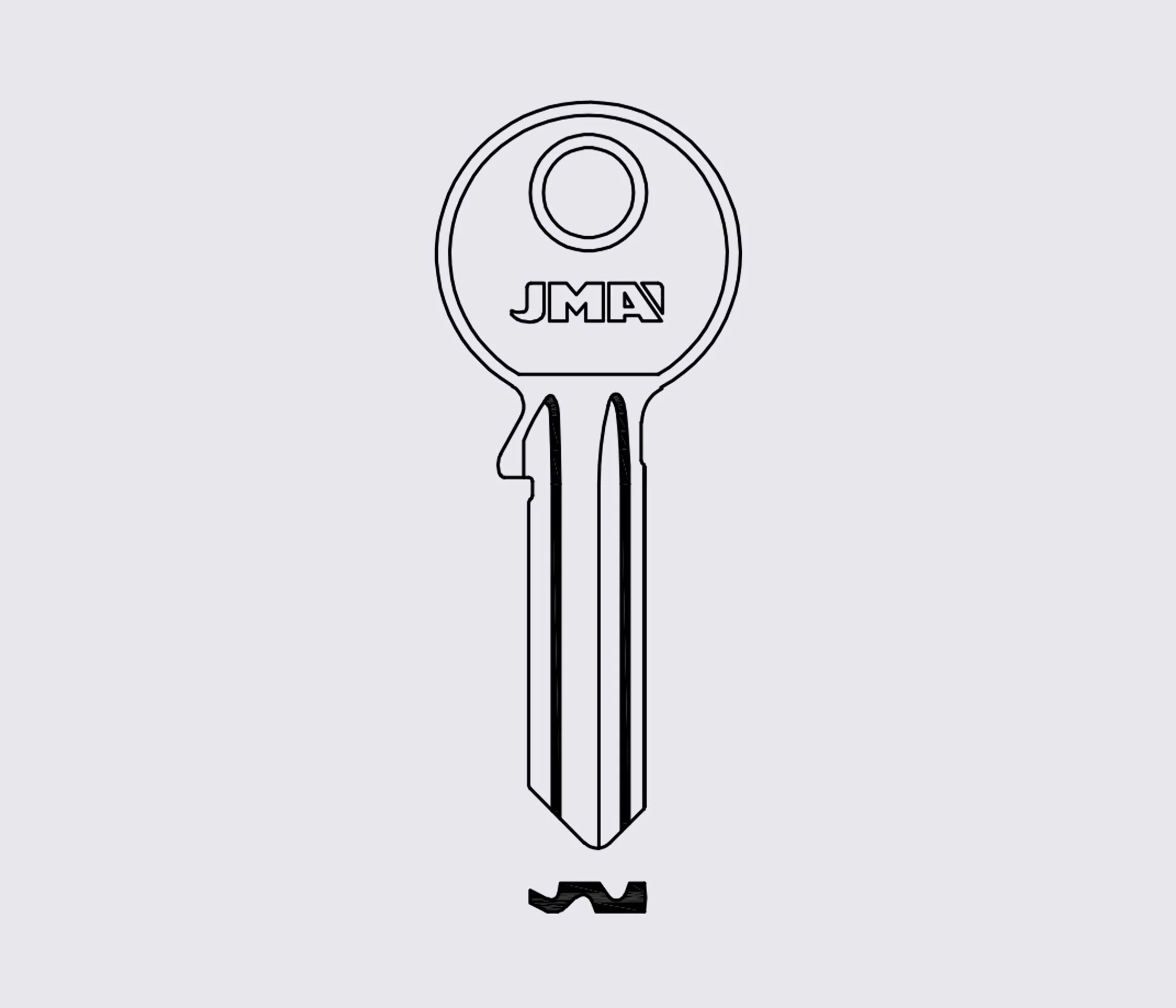 TIT2D JMA заготовка ключа английский профиль