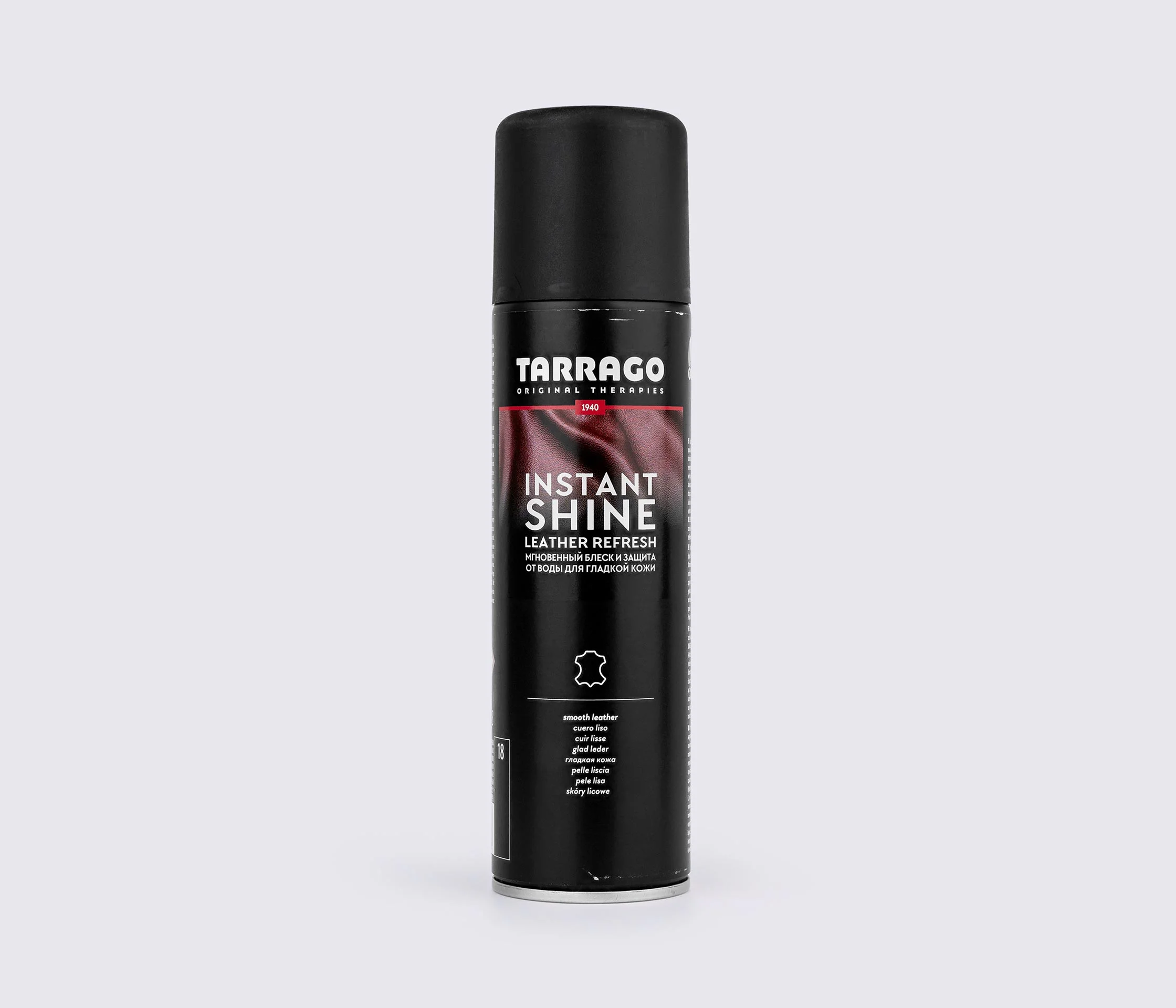 Поліроль для гладкої шкіри, Tarrago Instant Shine, 250 мл, кол. чорний TCS25 (18)