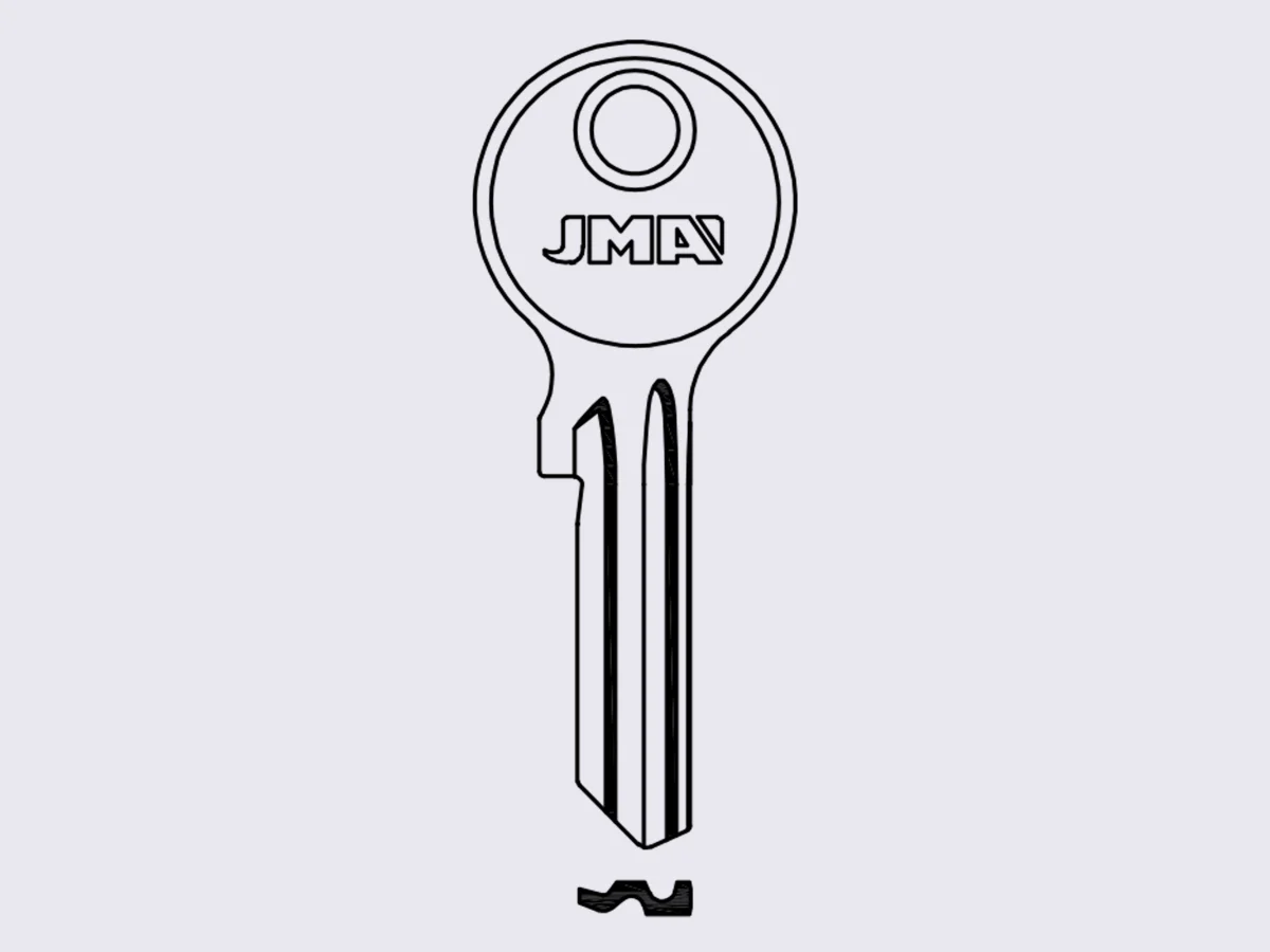 LB1D JMA заготовка ключа английский профиль